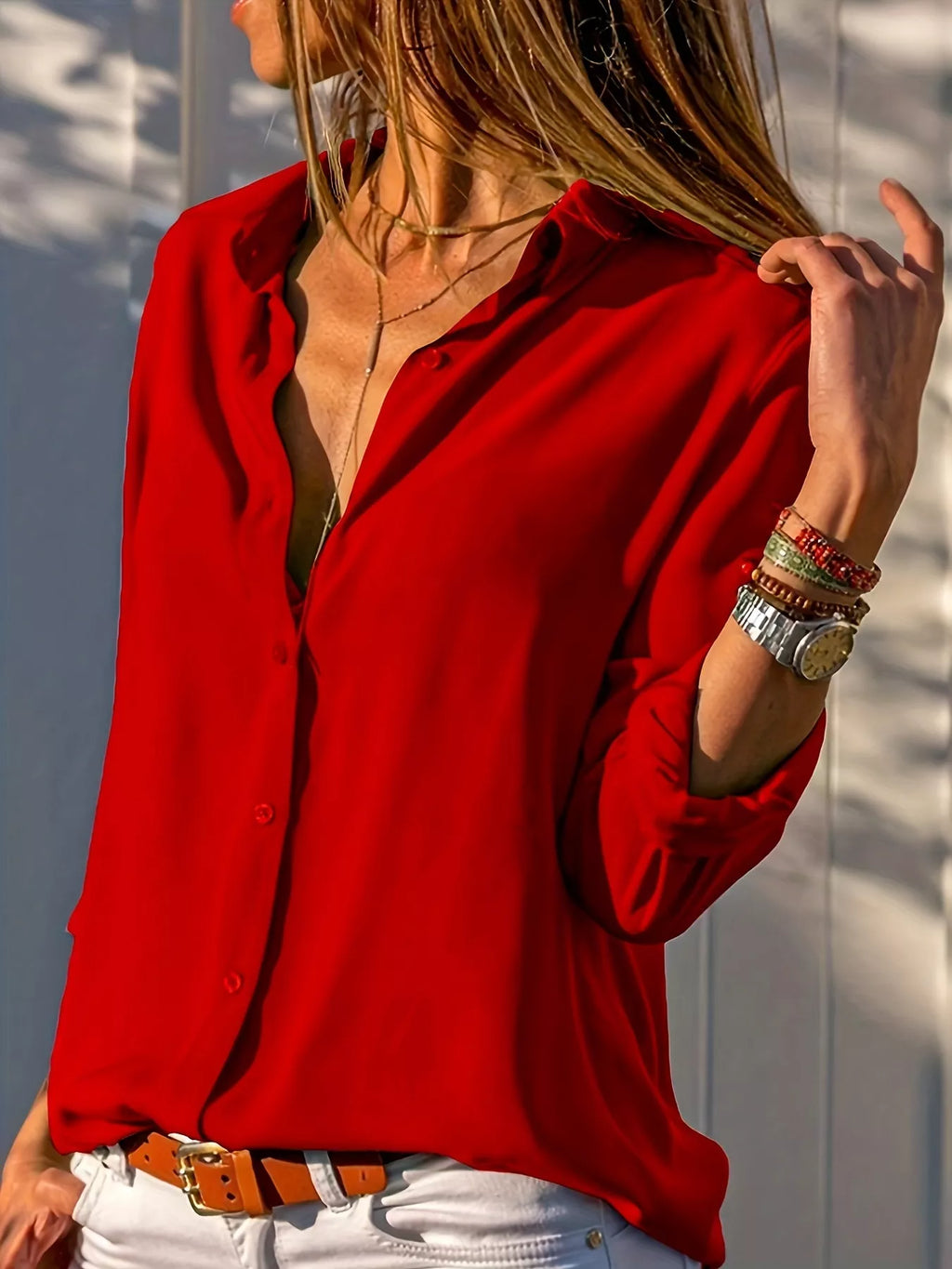 Long Sleeve Button-Down Shirt