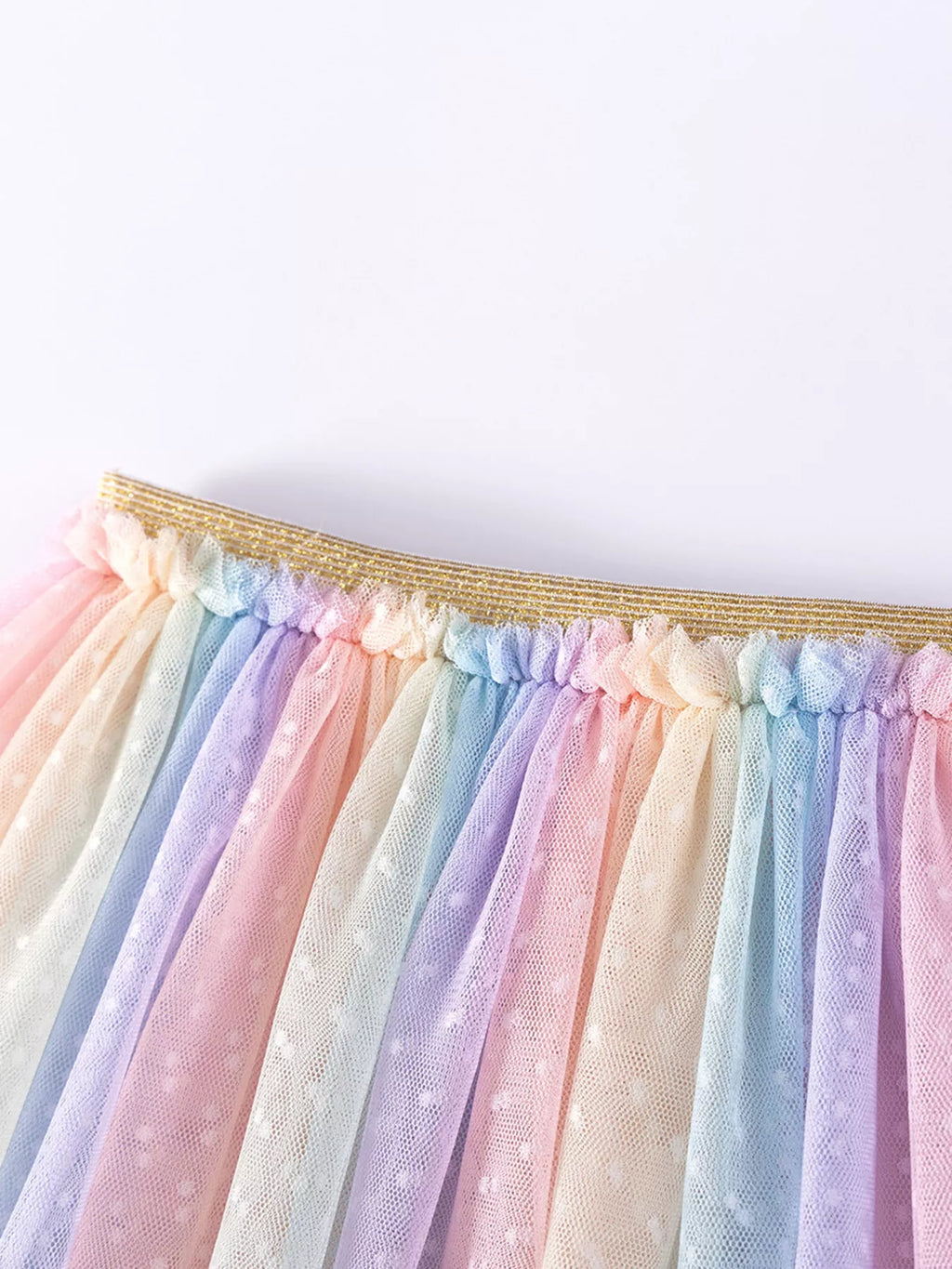 Children's Mermaid Tail Tee & Rainbow Tulle Skirt Set