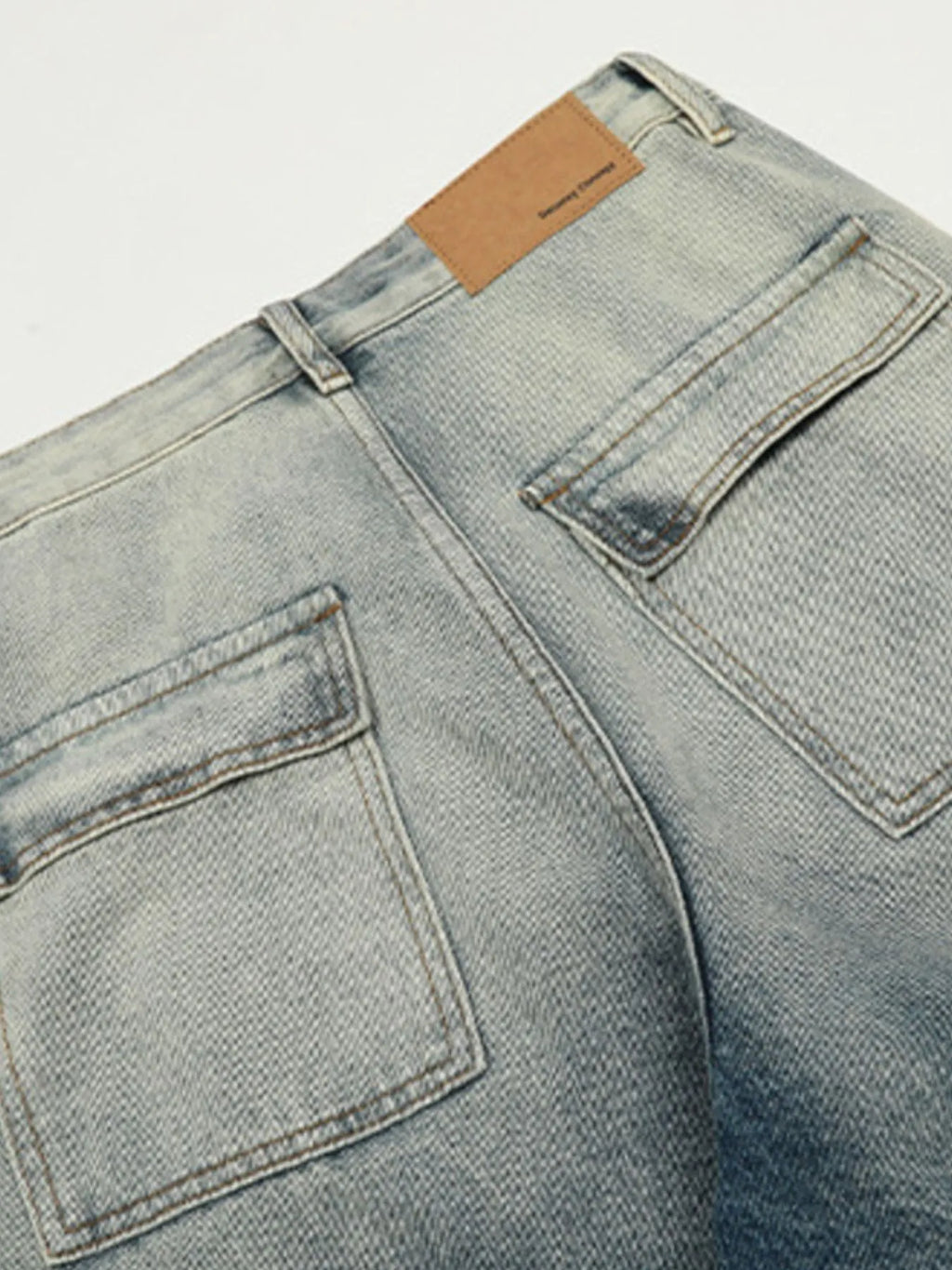Men's Washed Wide Leg Baggy Jeans