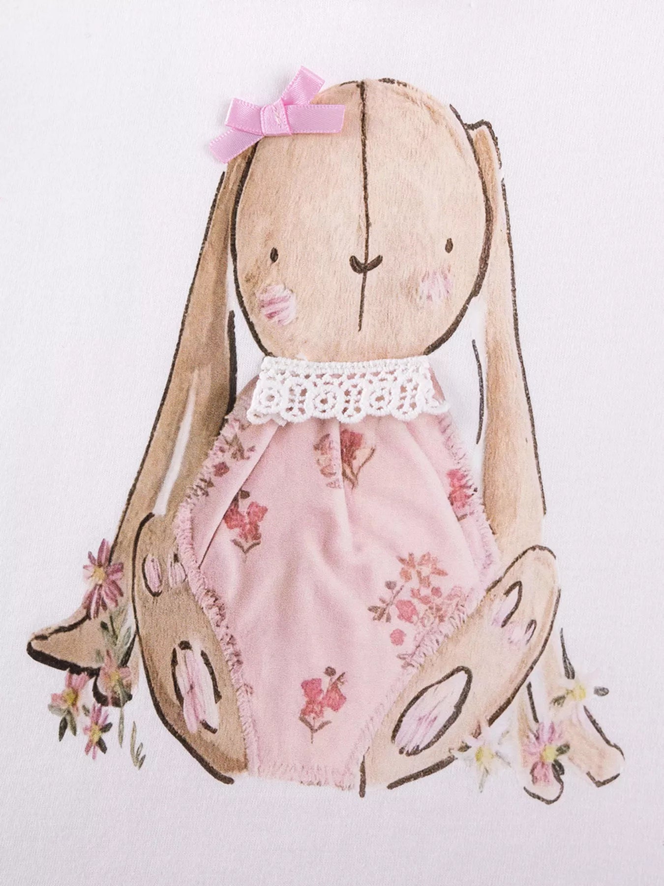 Children's Bunny Short Sleeve Tee and Shorts Set