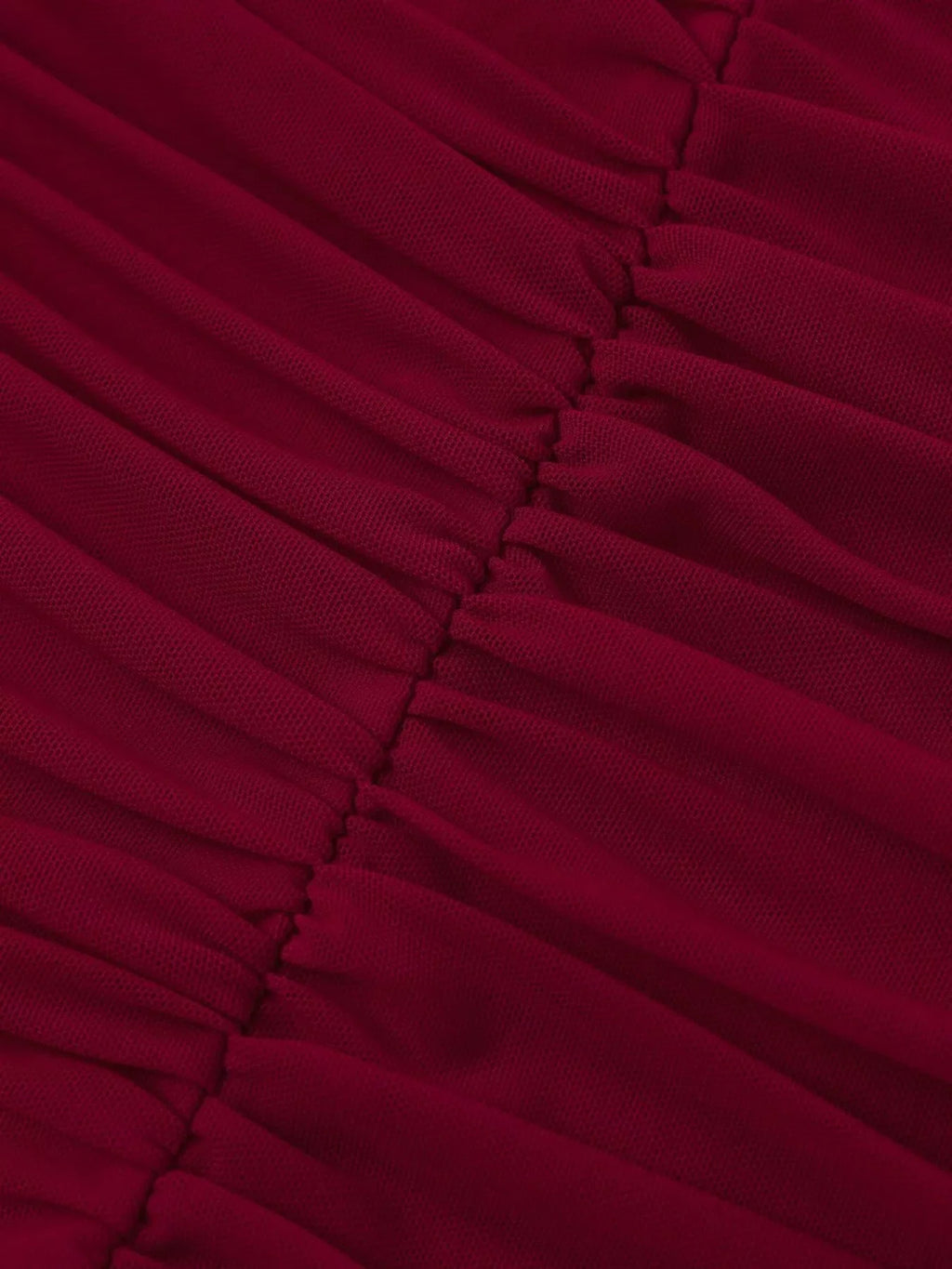 Halter Neck Ruched Slit Maxi Dress