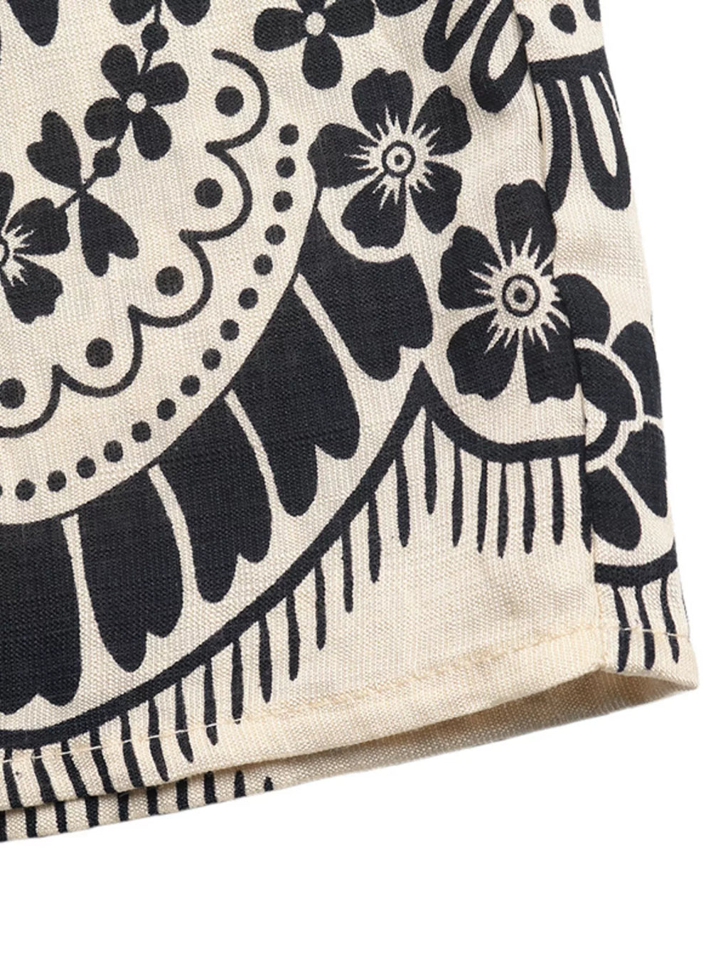 Boho Print Wide Leg Pants