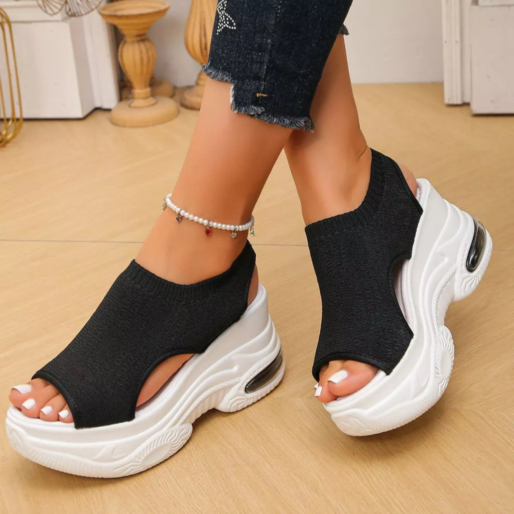 Peep Toe Platform Sandals