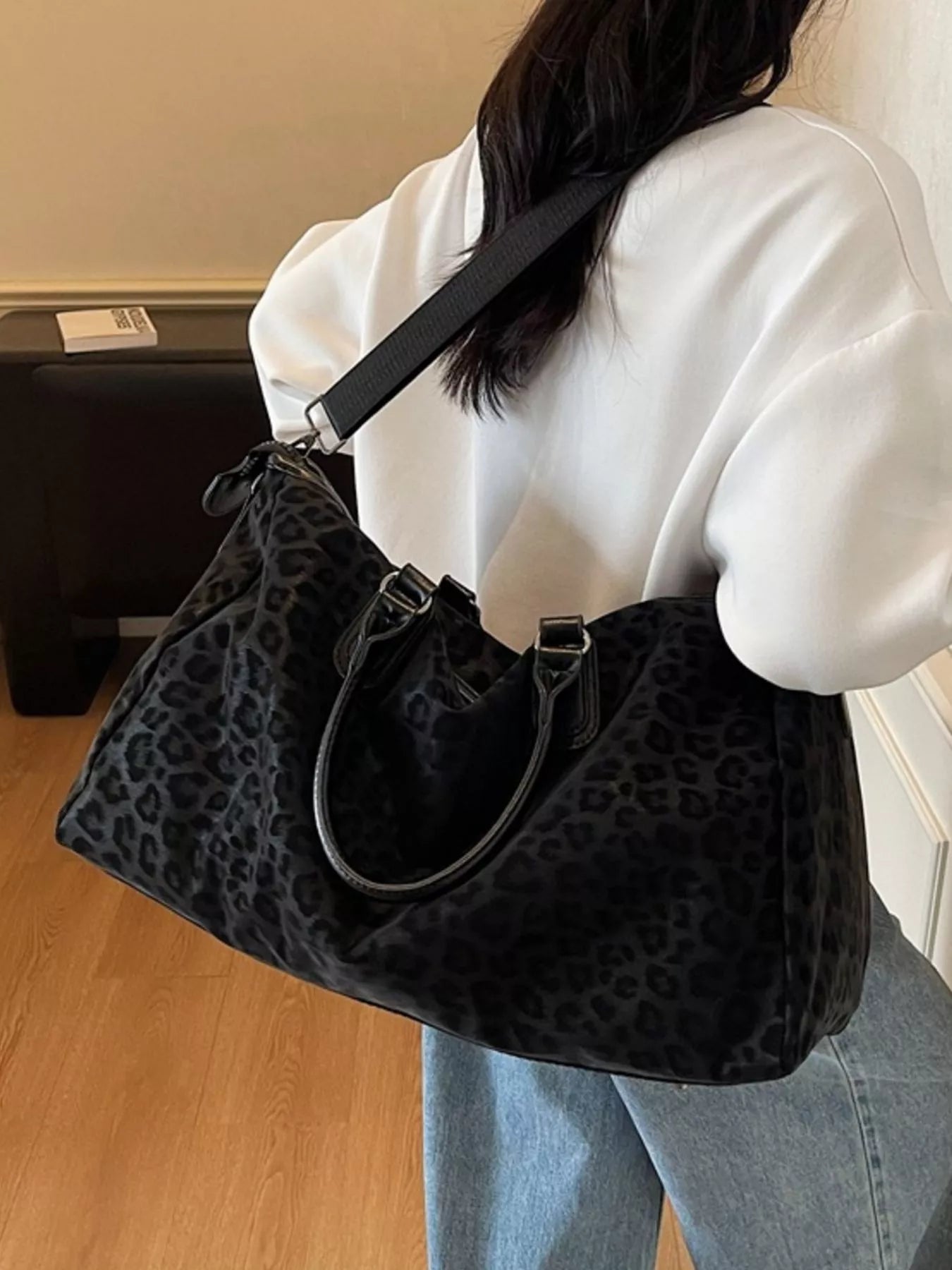 Leopard Print Travel Bag