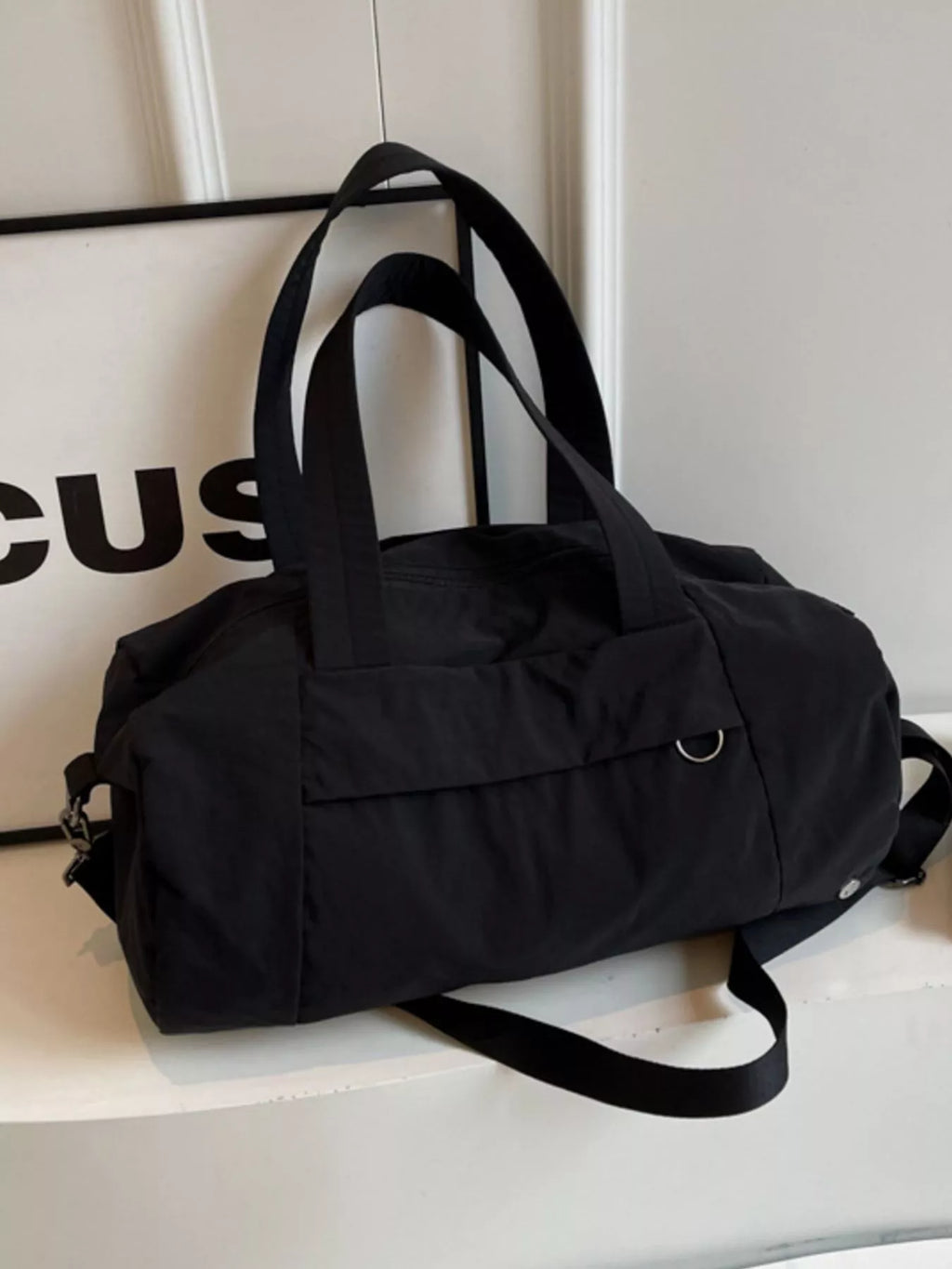 Solid Color Lightweight Travel Duffel Bag