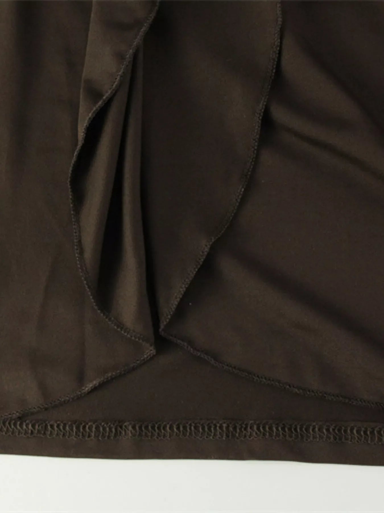 Turtleneck Long Sleeve Tie Waist Maxi Dress