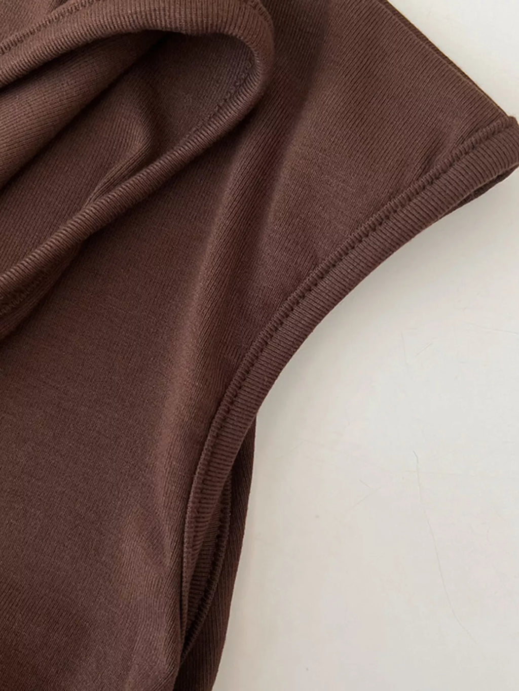 Ruched Mock Neck Tank