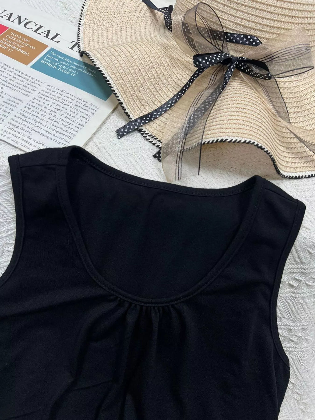 Solid Color Round Neck Tank