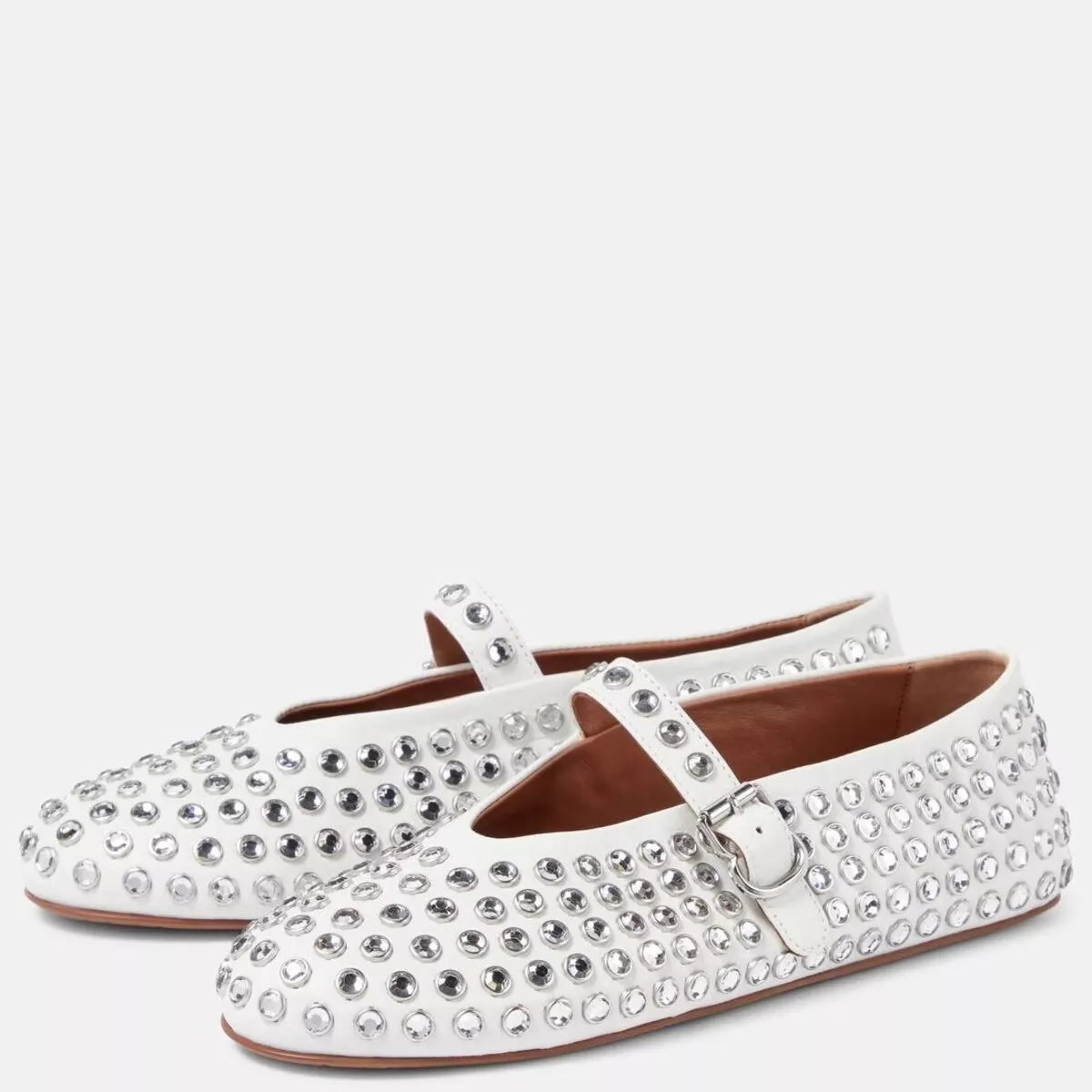 Studded Round Toe Slip-Ons