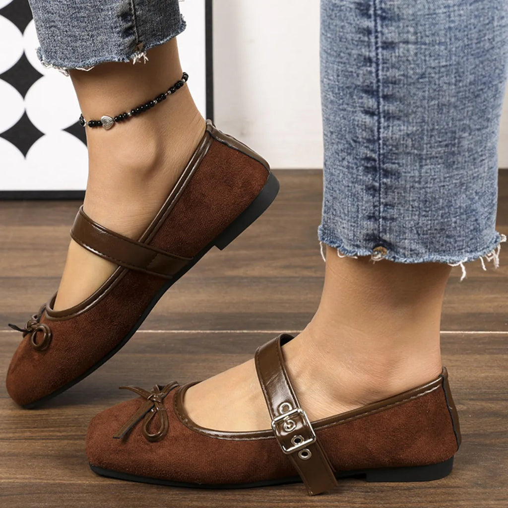 Square Toe Flats Slip-Ons