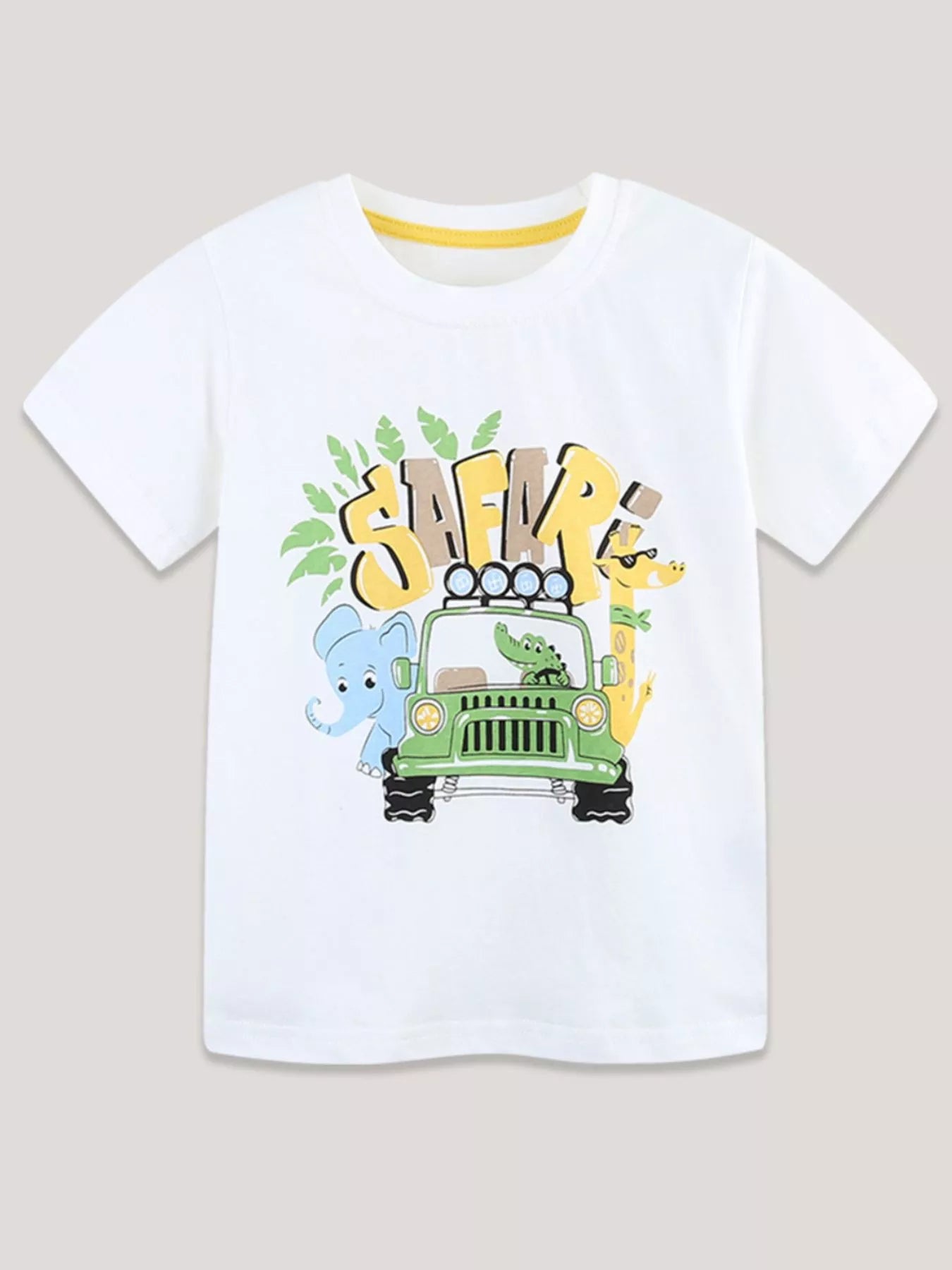 Children's Animal Graphic Round Neck Tee