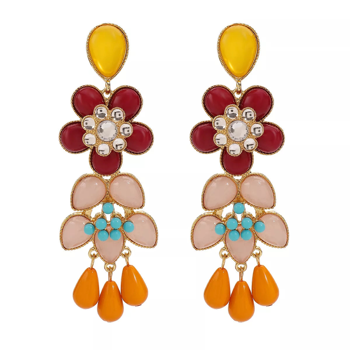 Flower Dangle Earrings