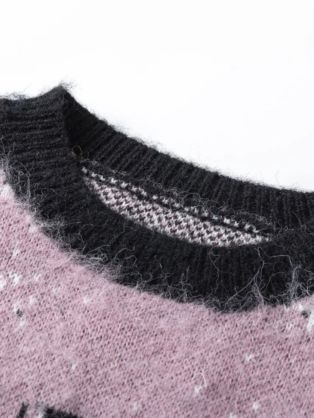 Men's Gradient Text Print Round Neck Sweater
