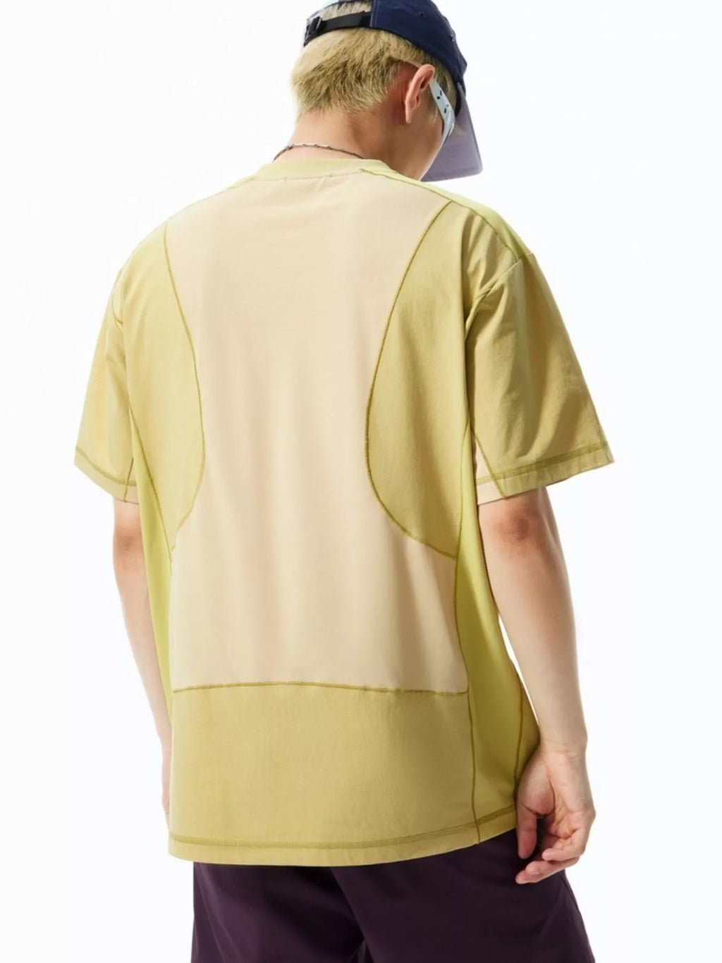 Men's Contrast Stitching Relaxed Fit T-Shirt