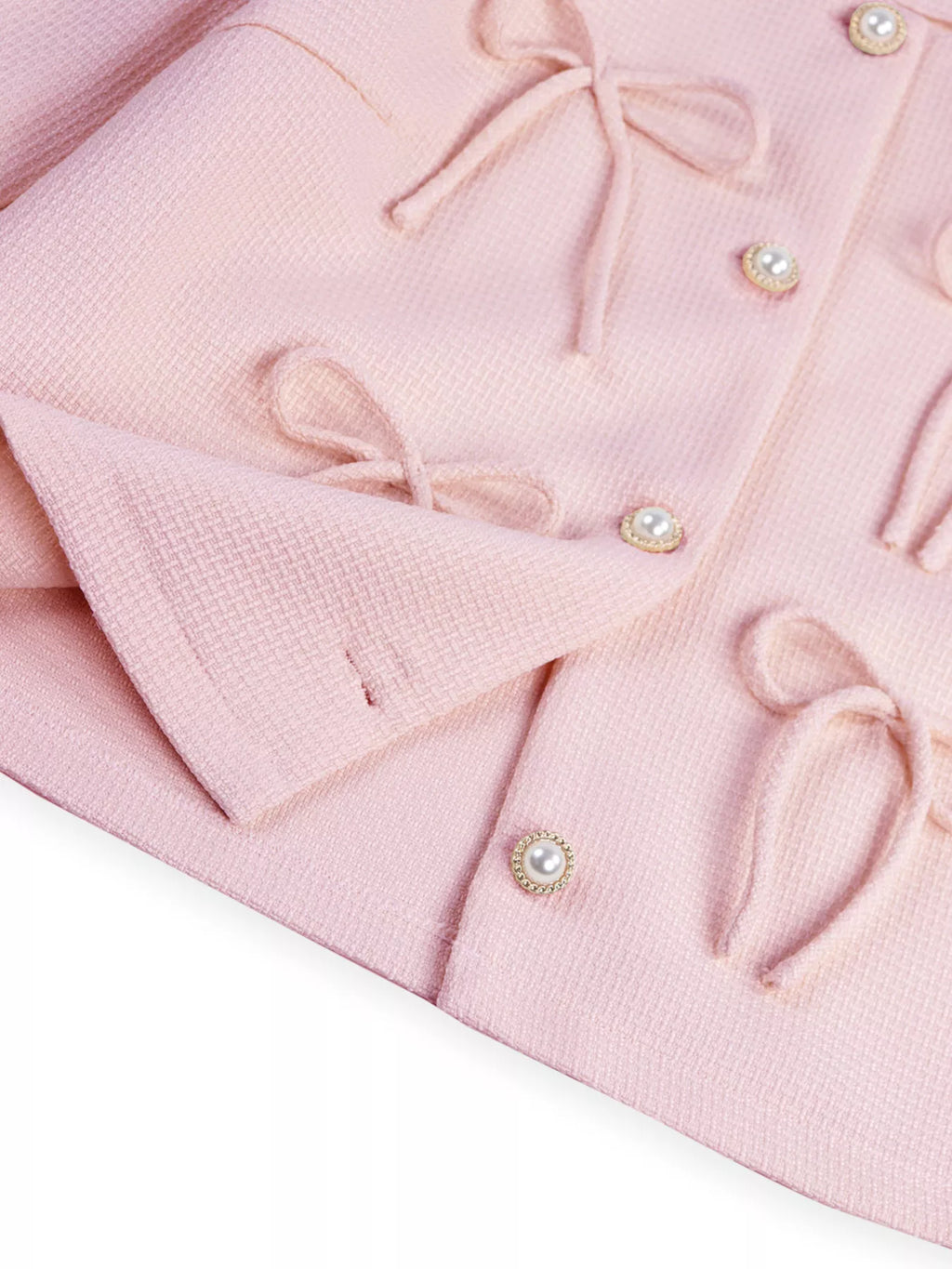 Bow Detail Cropped Outerwear
