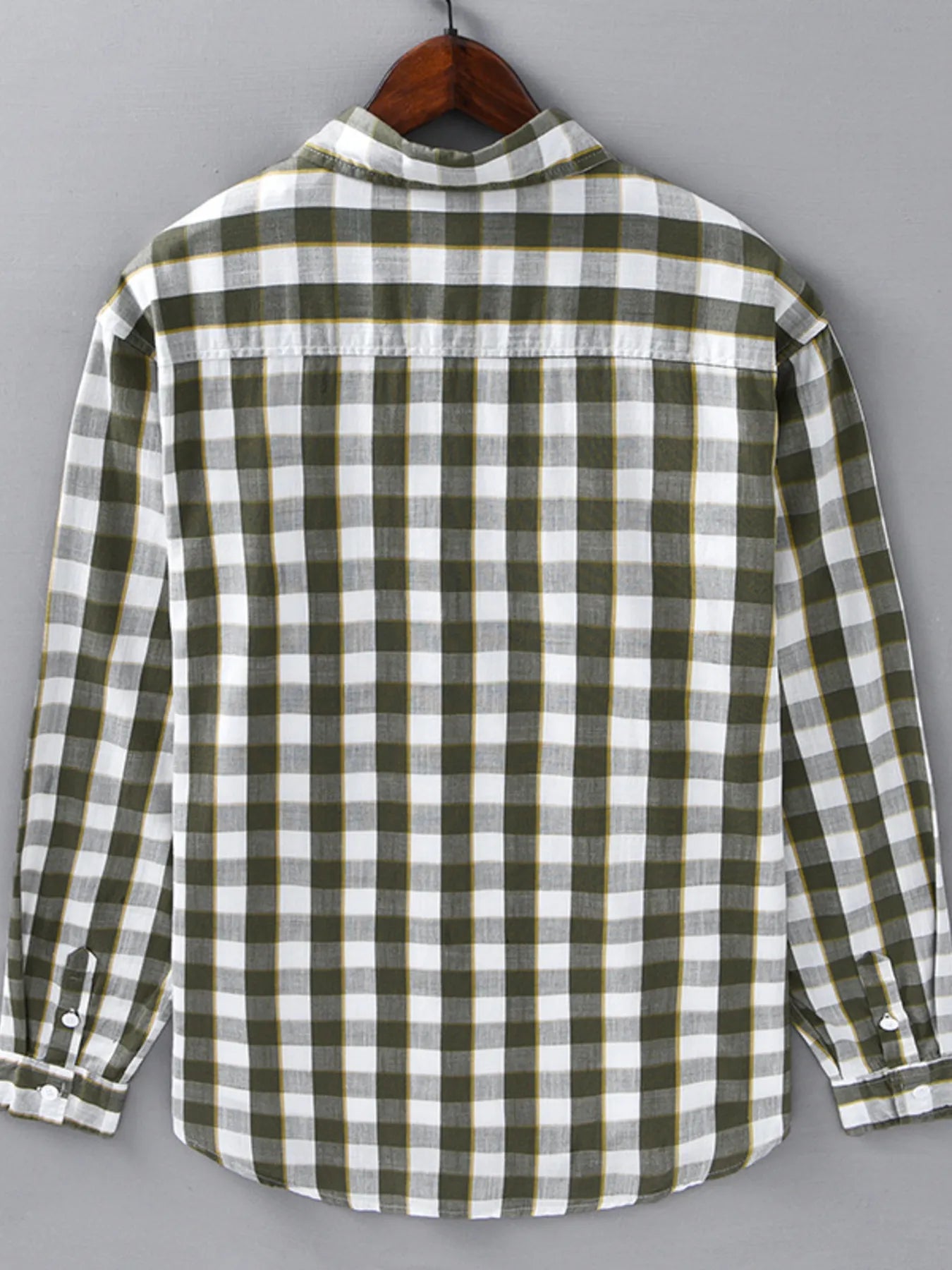 Men's Plus Size Plaid Button-Up Casual Shirt