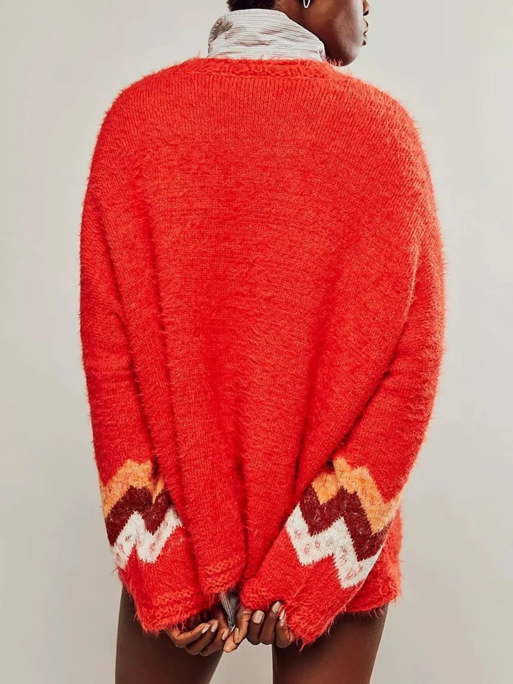 Fruit Round Neck Long Sleeve Sweater