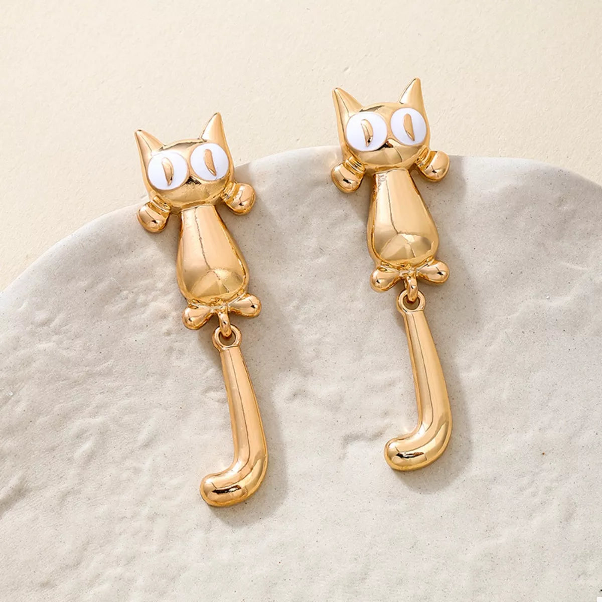 Alloy Cat Earrings