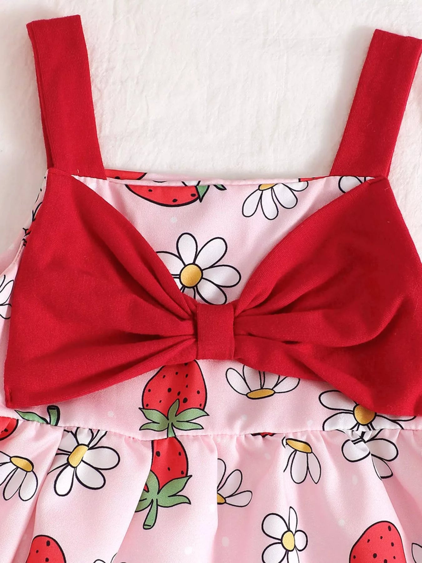 Children's Bow Front Printed Dress