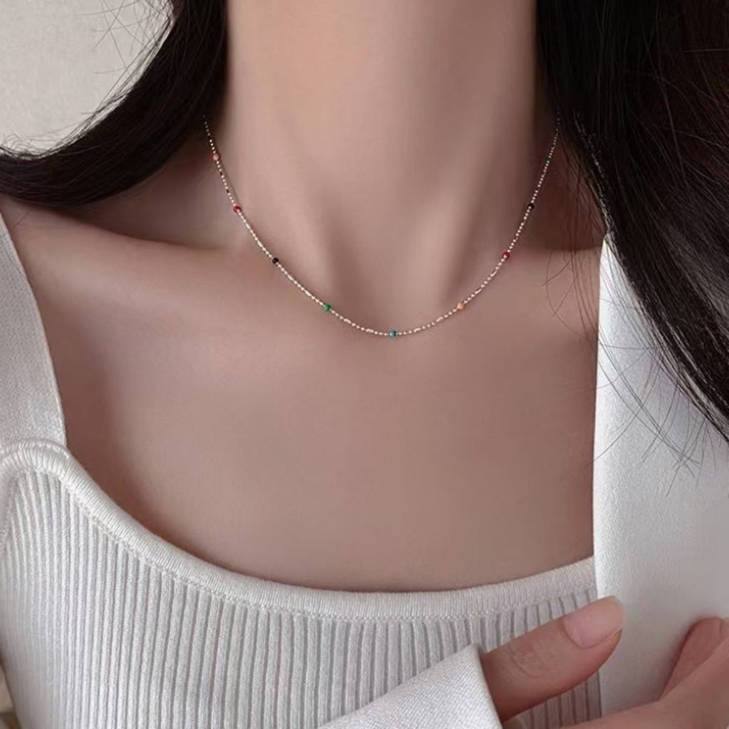 925 Sterling Silver Bead Necklace