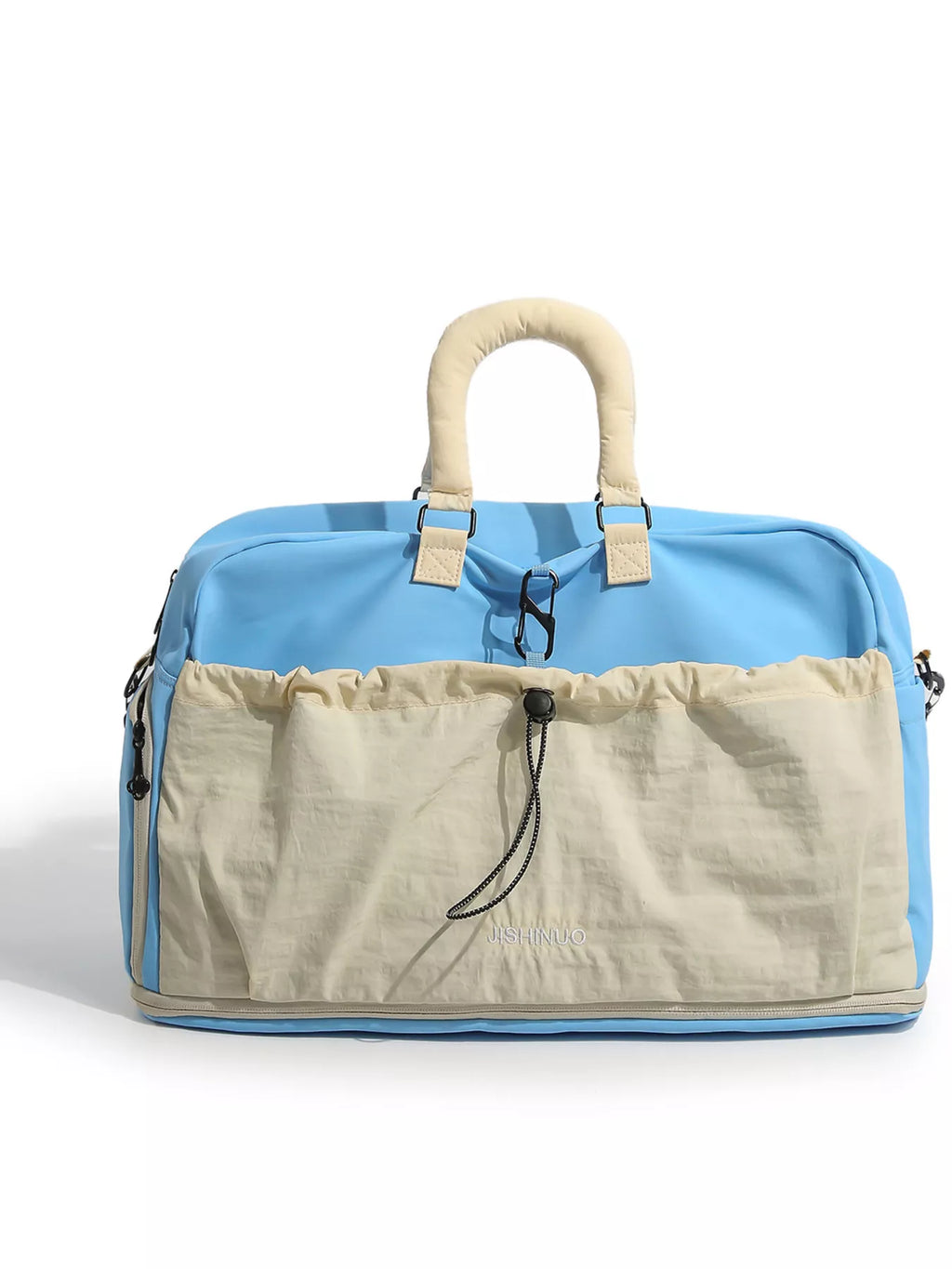 Drawstring Color Block Travel Bag