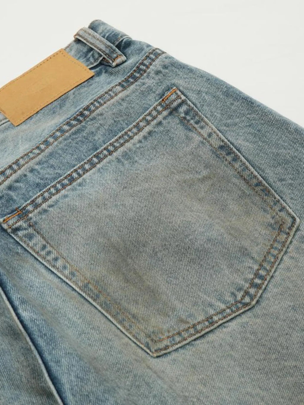 Men's Distressed Wide Leg Jeans