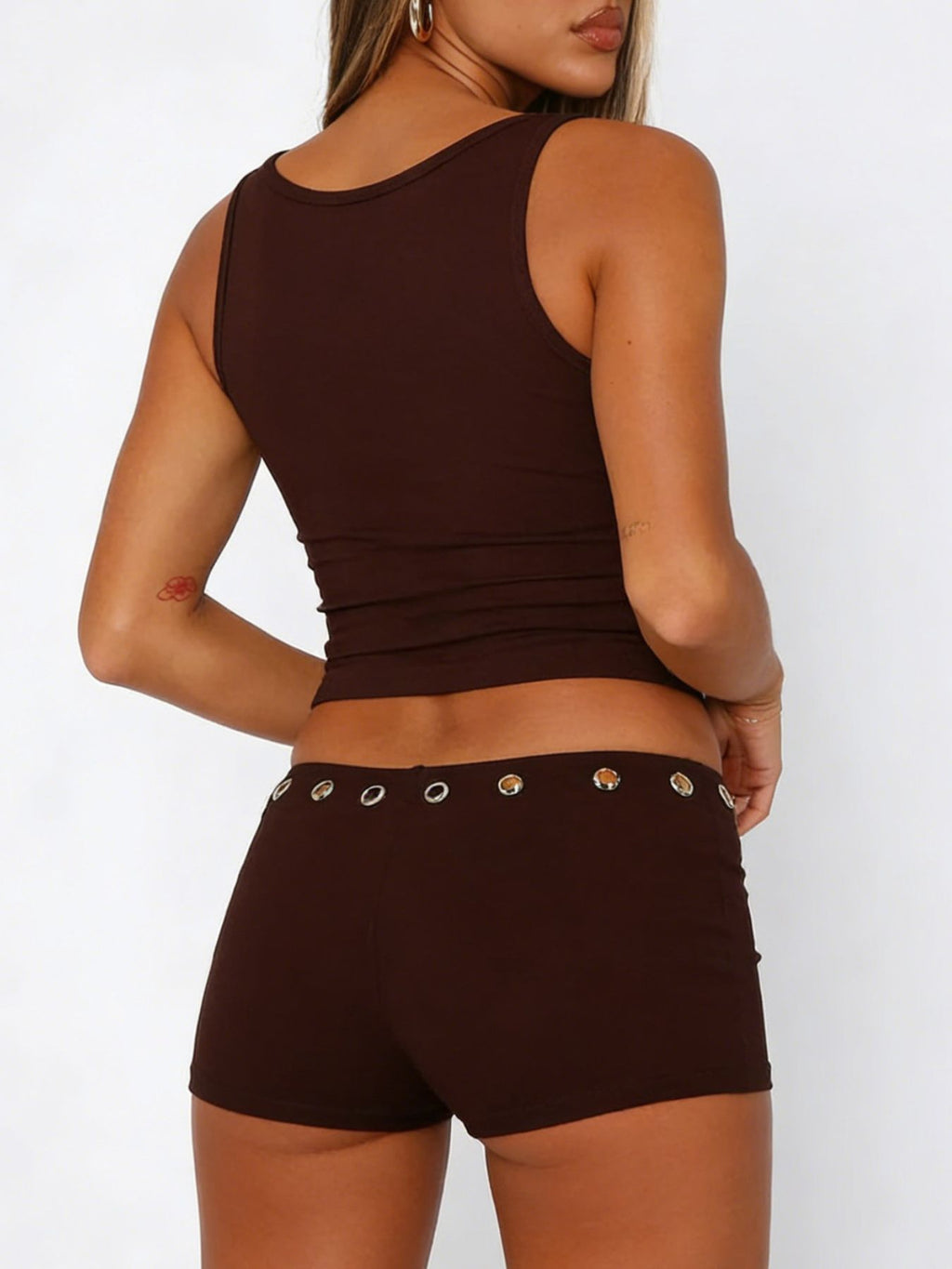 Wide Strap Tank and Shorts Set