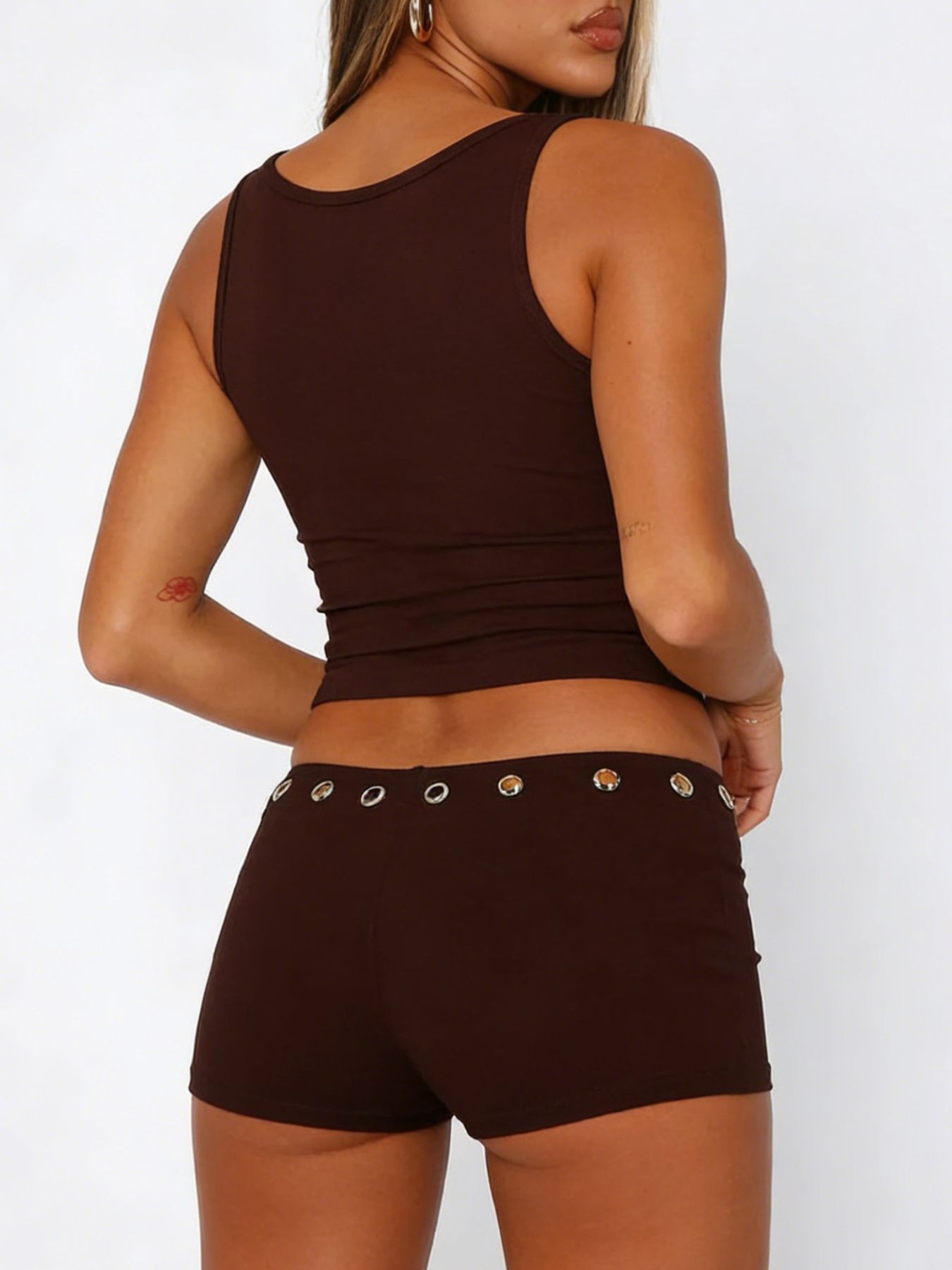 Wide Strap Tank and Shorts Set