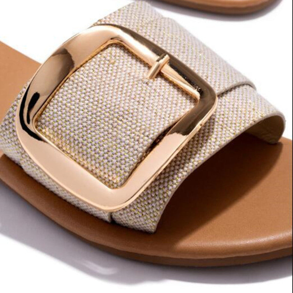 Open Toe Buckle Sandals