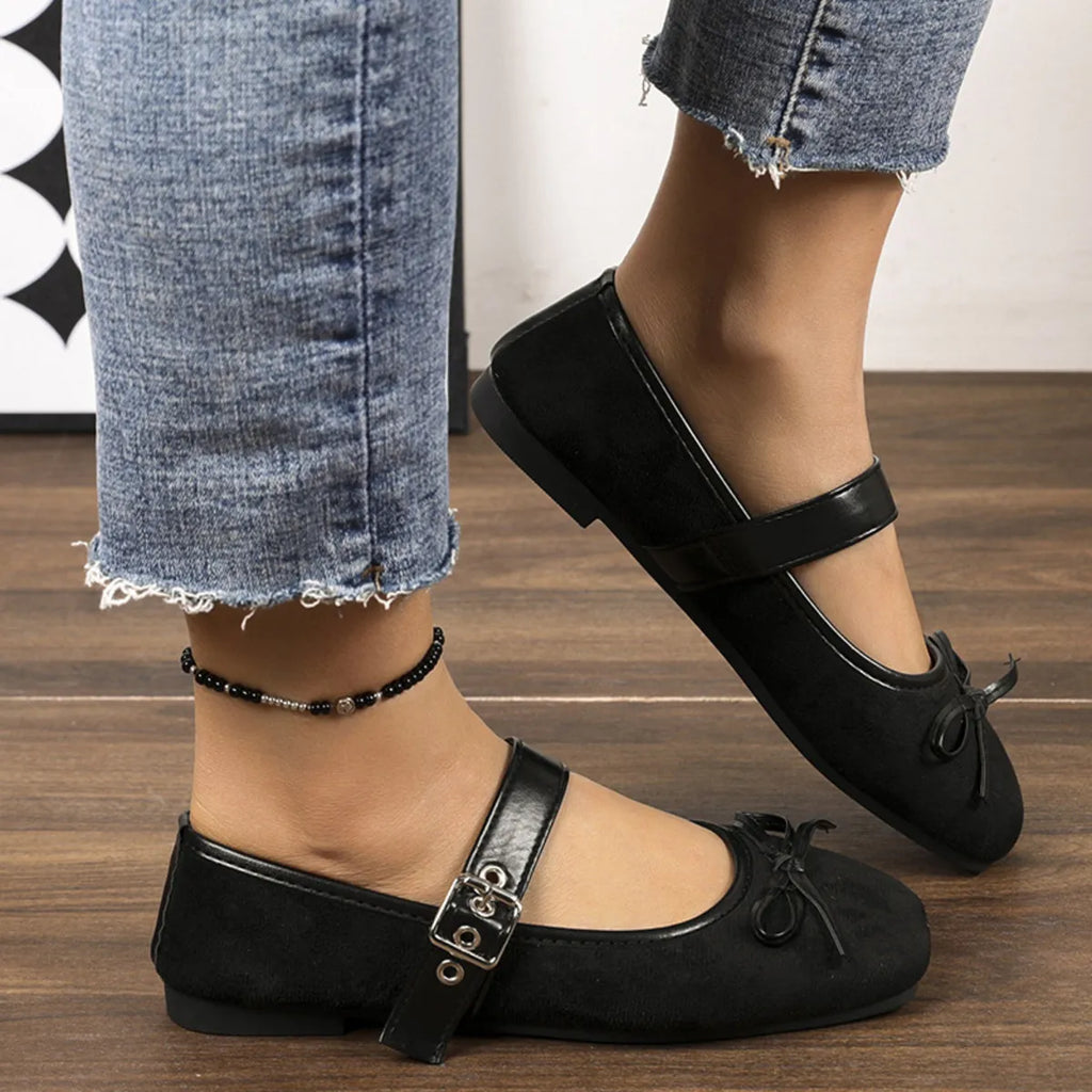 Square Toe Flats Slip-Ons