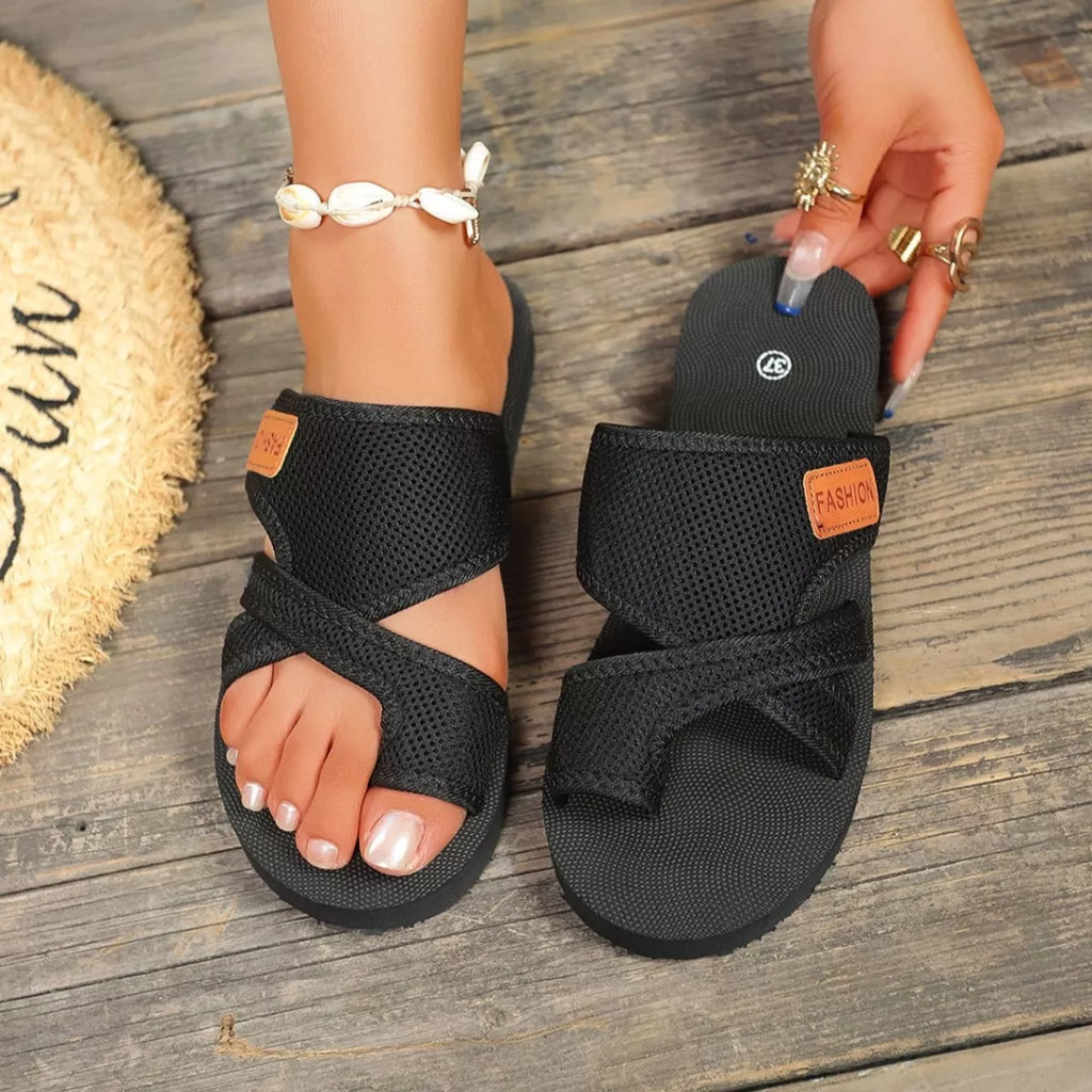 Toe Loop Platform Sandals