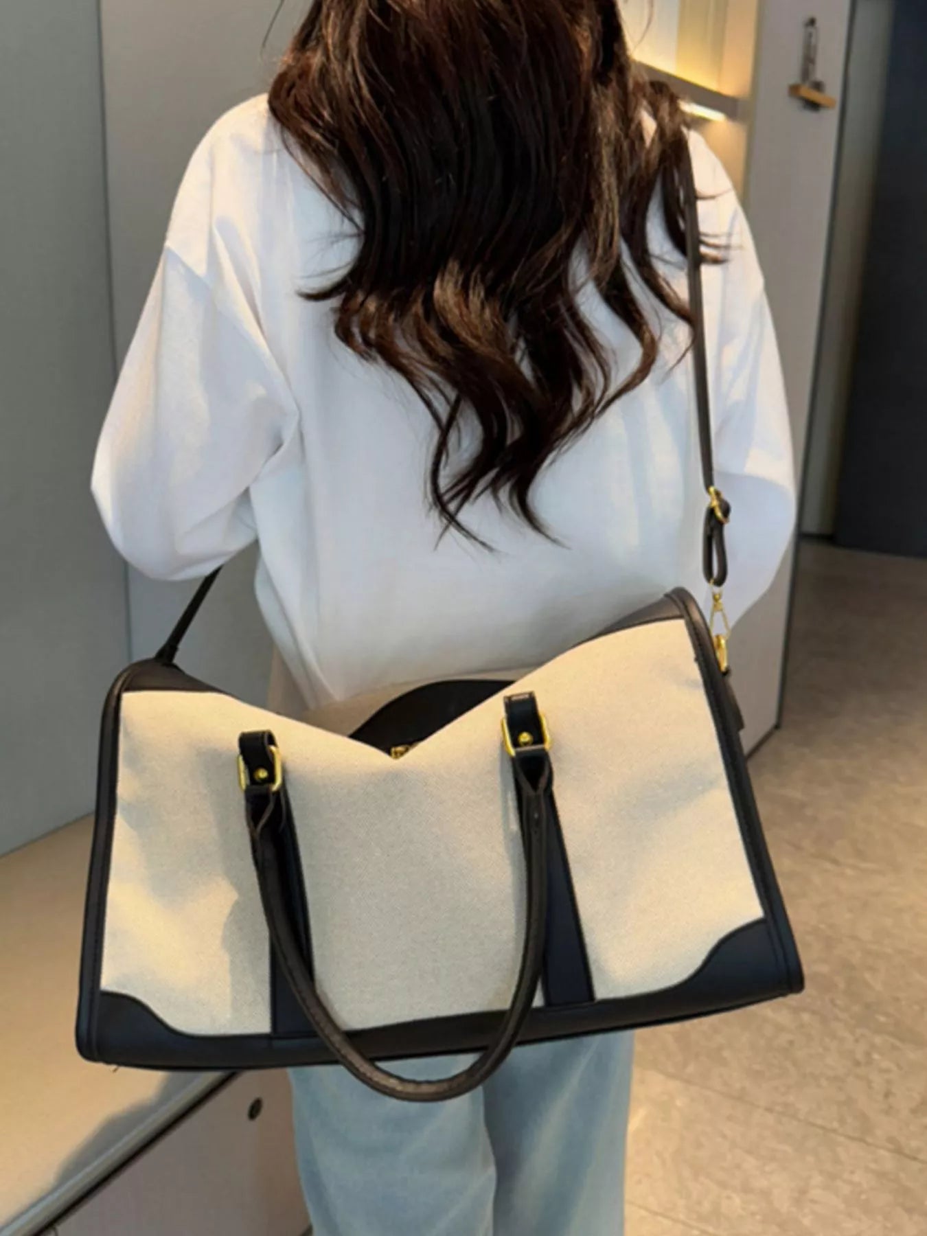 Two-Tone Travel Bag