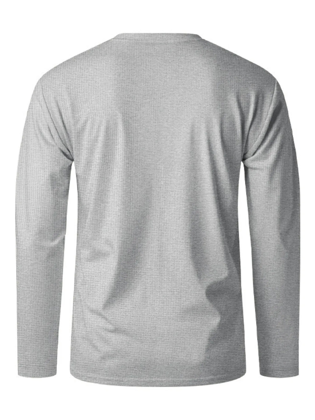 Men's Full Size Button Detail Long Sleeve T-Shirt Plus Size
