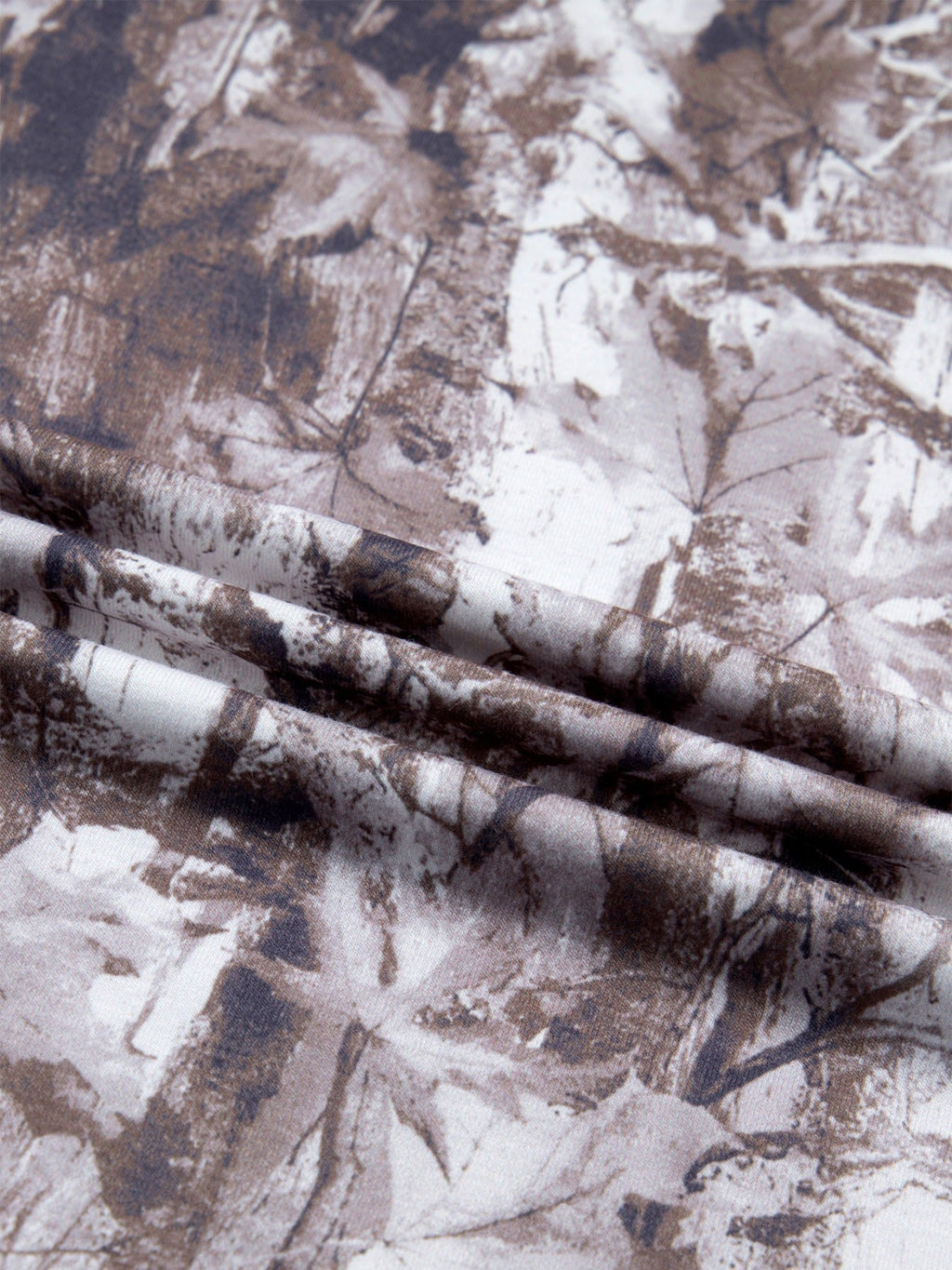 Camouflage Woodland Print Drop Shoulder Tunic Tee