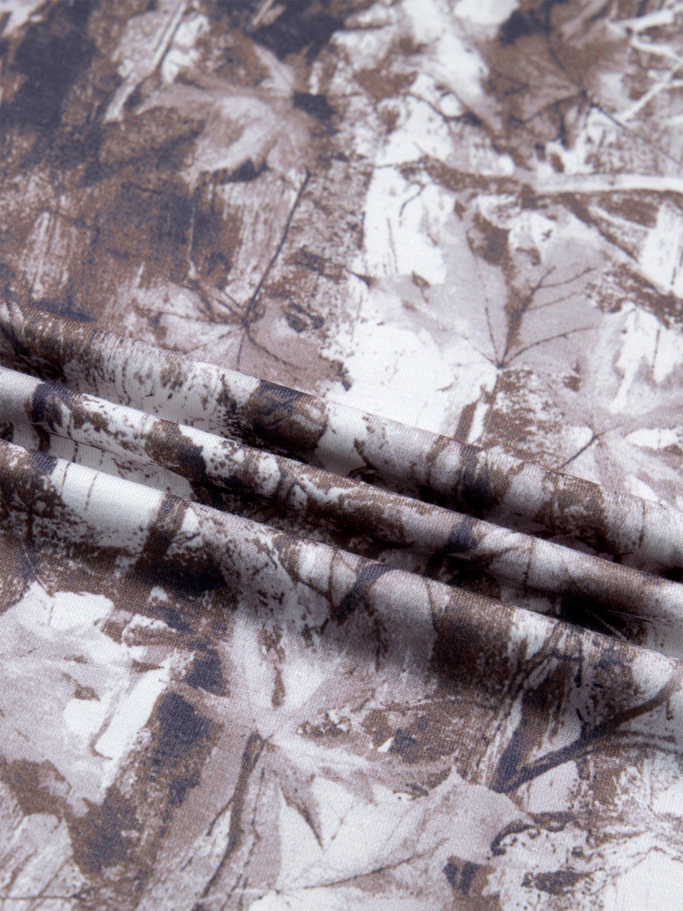 Camouflage Woodland Print Drop Shoulder Tunic Tee