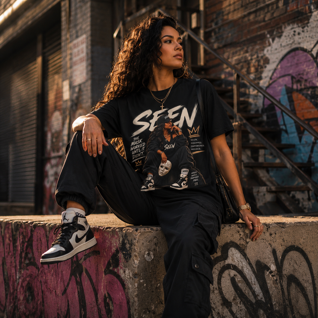 SEEN. Her. Streetwear Tee — She Was Never Invisible