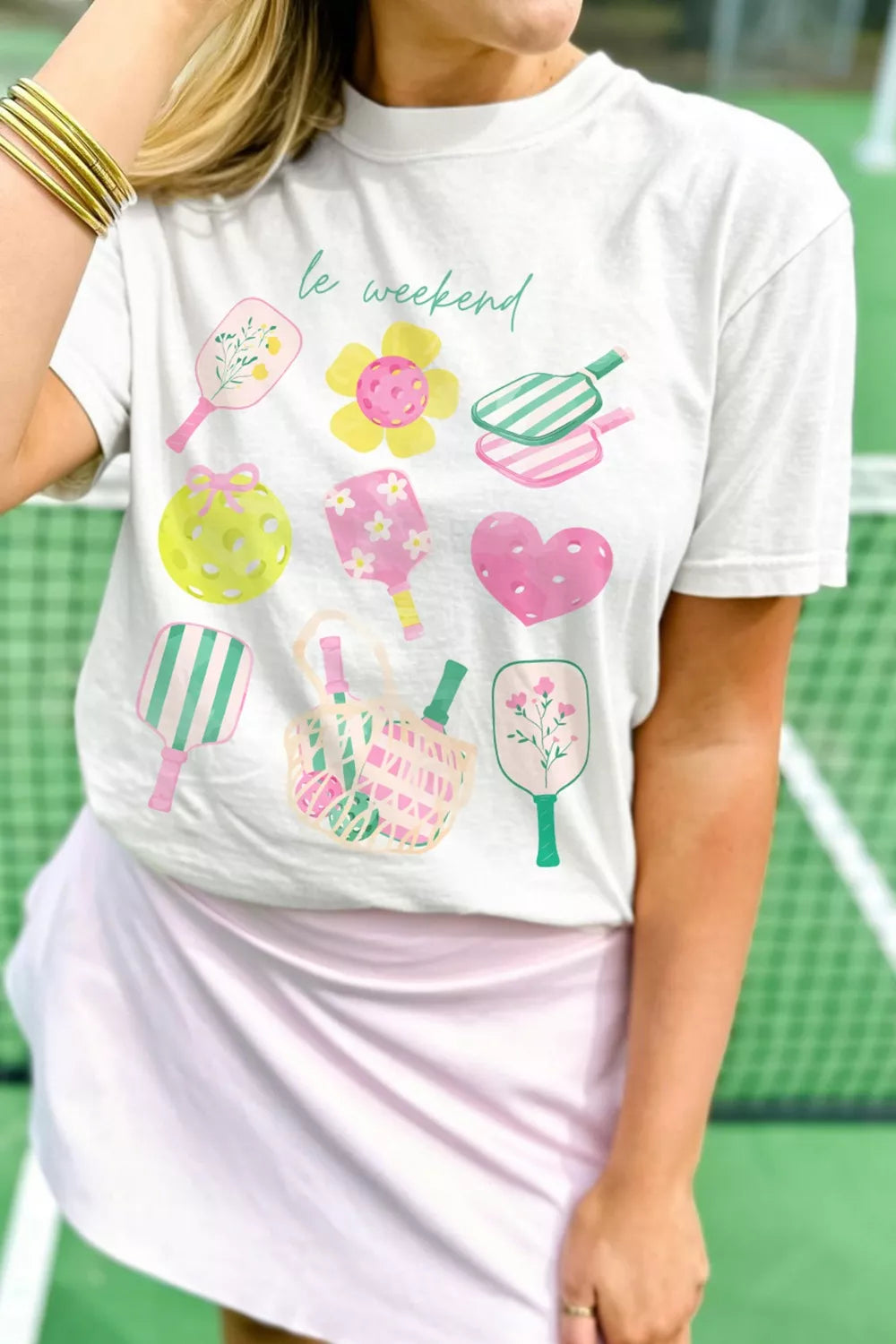Graphic Round Neck Short Sleeve T-Shirt