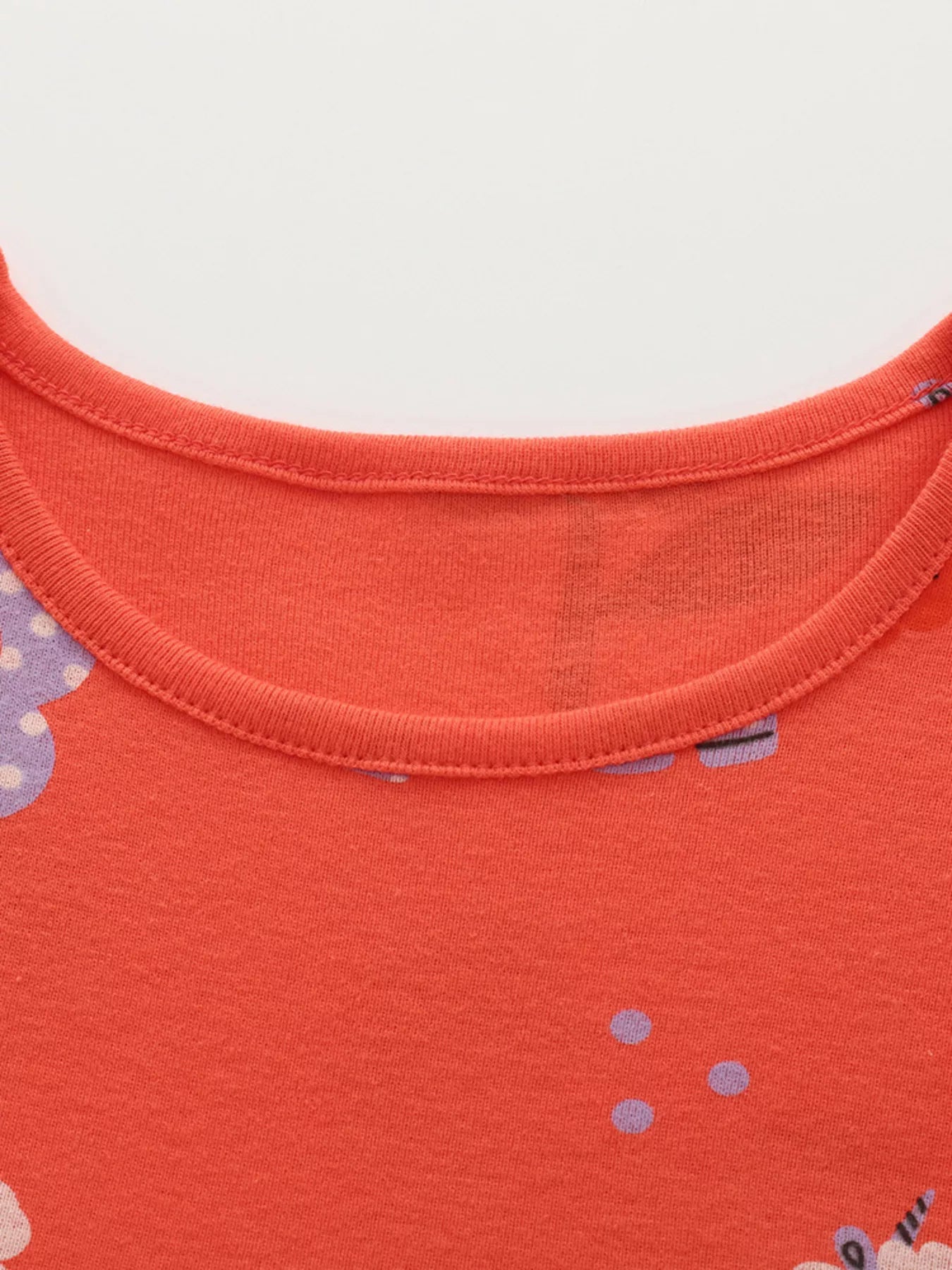 Children's Cartoon Horse Print Casual Dress