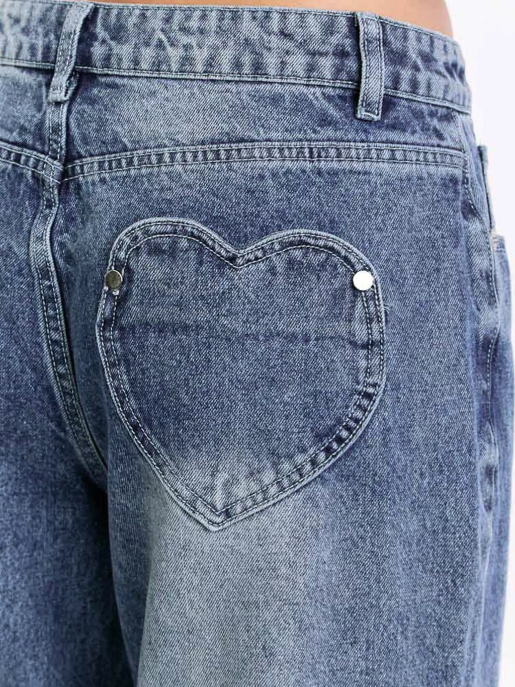 Pocketed Wide leg Jeans