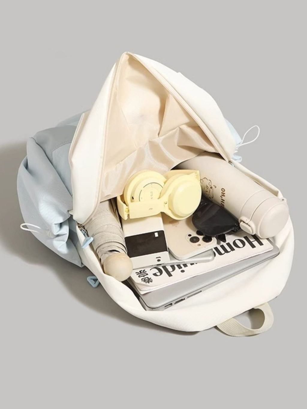 Two-Tone Lightweight Backpack Bag