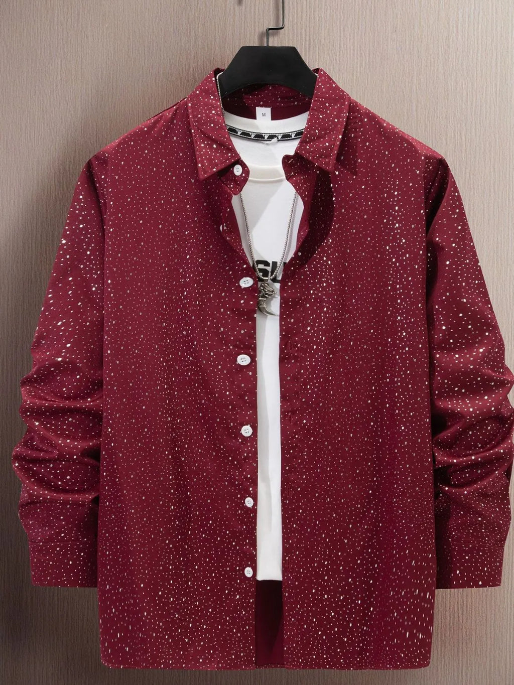 Men's Full Size Button Up Long Sleeve Shirt Plus Size