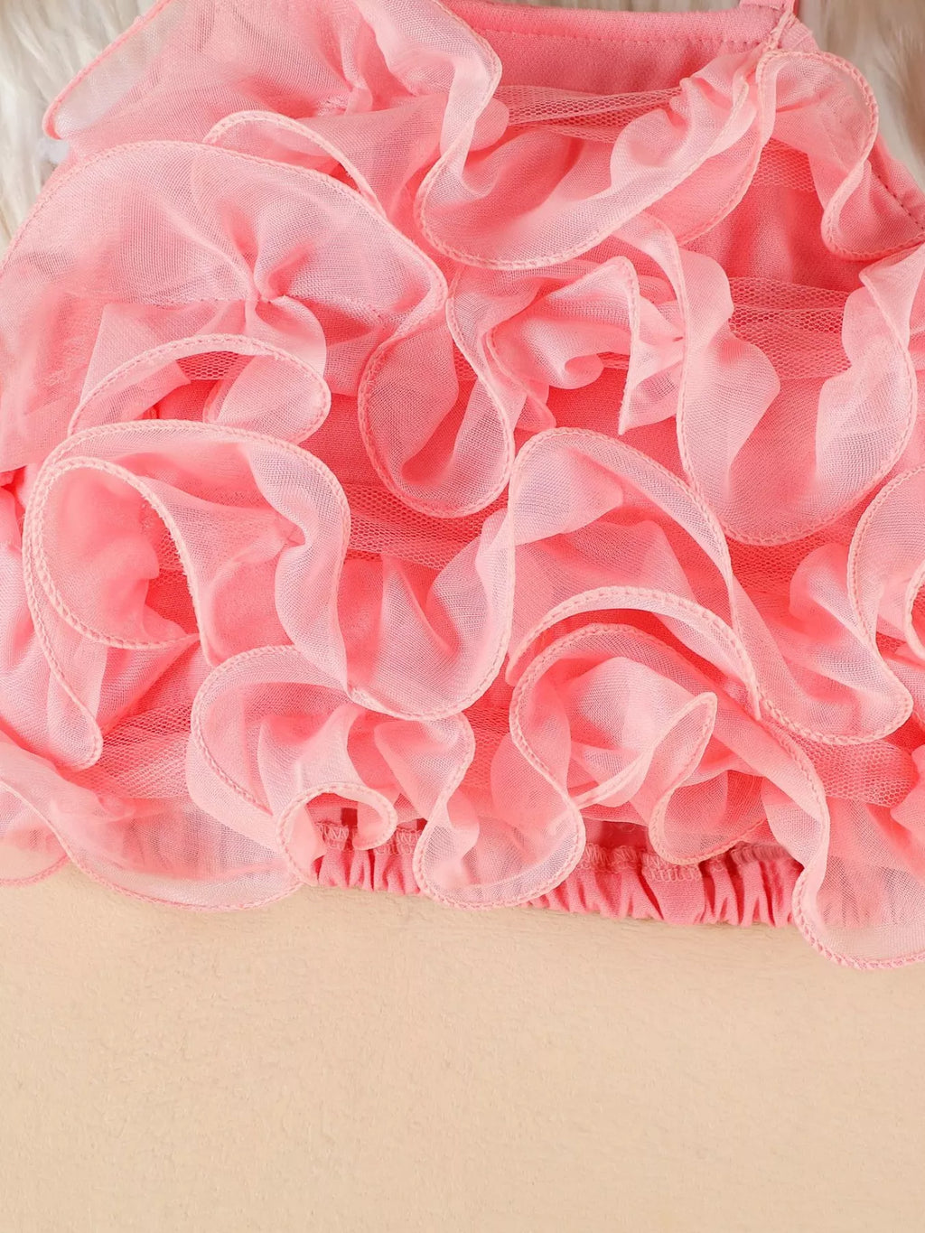 Children's Ruffled Trim Cami Top & Skirt Set