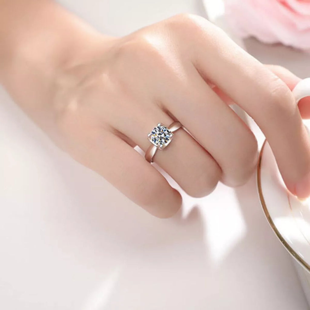 5 Carat Moissanite 925 Sterling Silver Ring