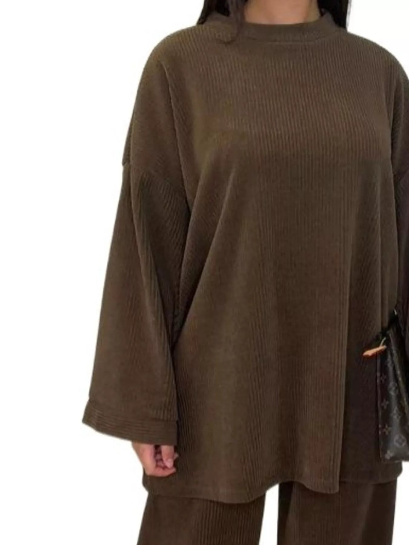 Relaxed Fit Corduroy Top and Pants Set