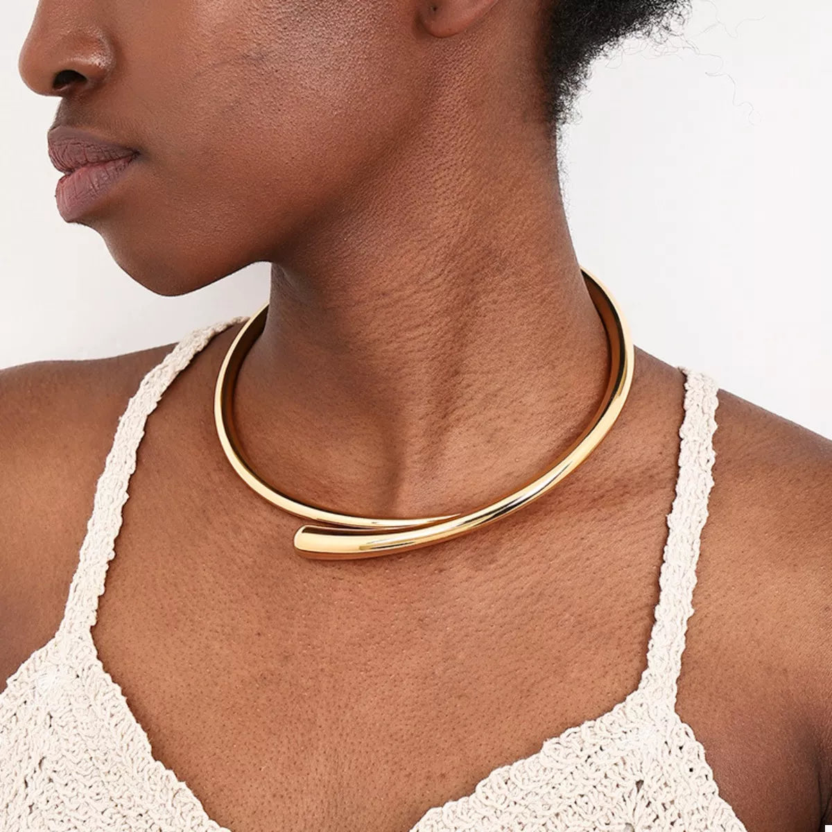 18K Gold-Plated Alloy Adjustable Necklace
