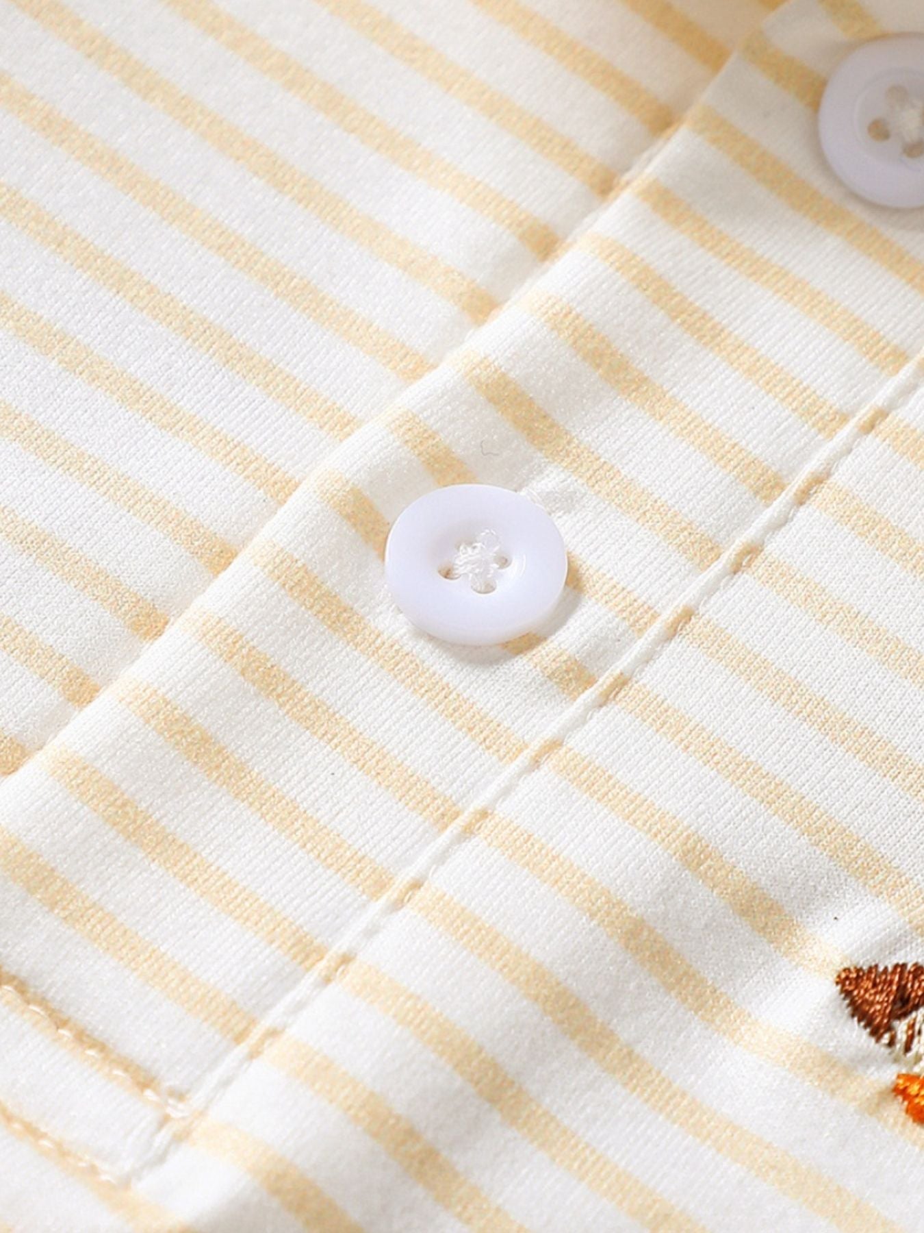 Children's Striped Embroidered Duck Polo