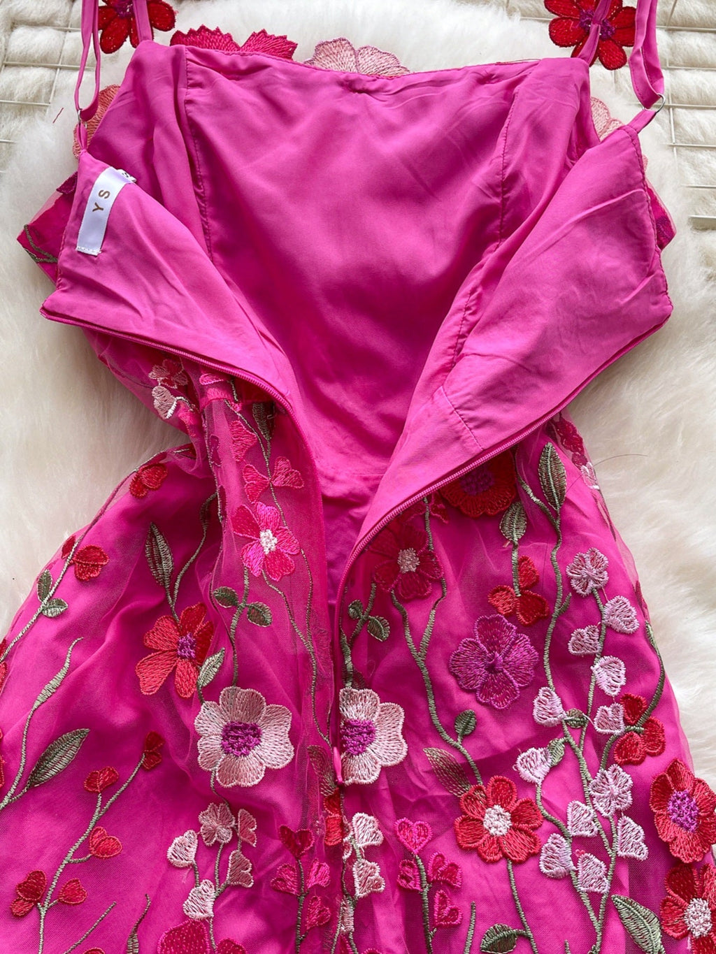 Floral Tie Waist Mini Dress