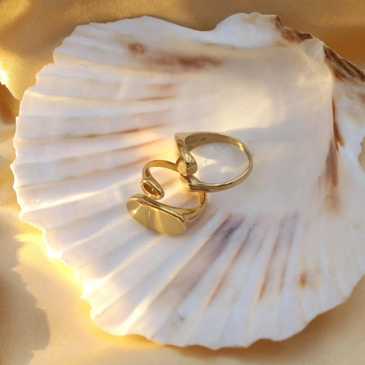 18K Gold-Plated Bypass Ring