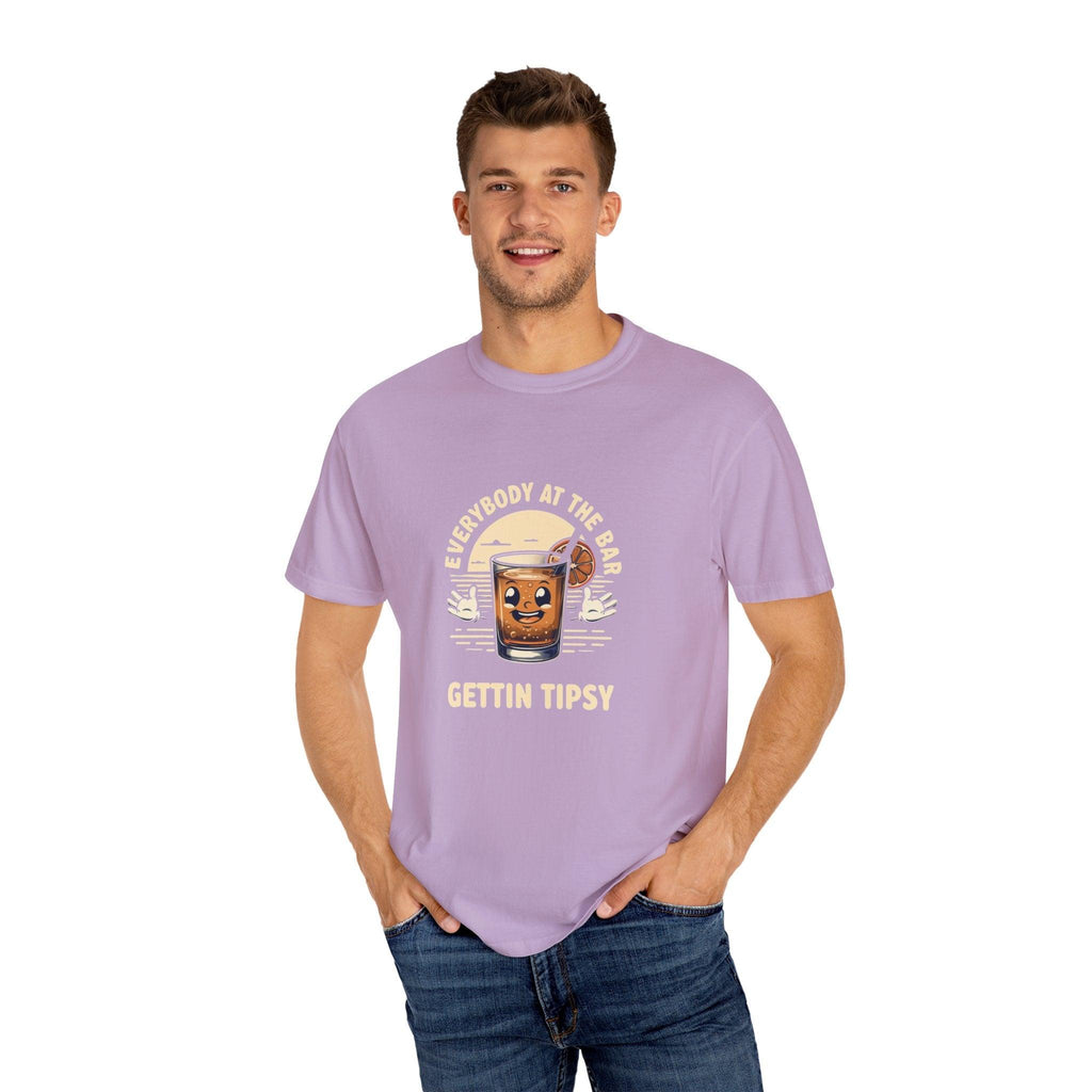 Everybody at the Bar Gettin Tipsy Unisex Garment-Dyed T-Shirt