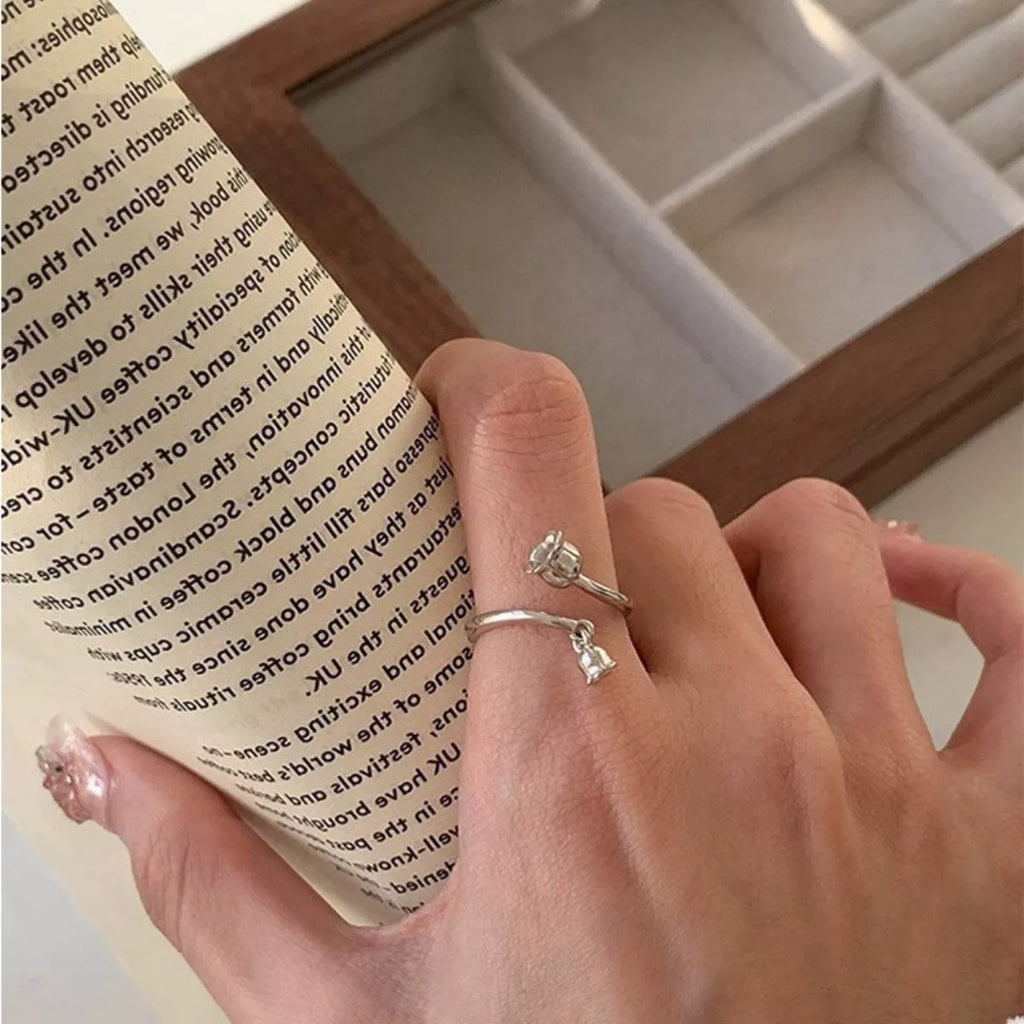 925 Sterling Silver Bypass Ring